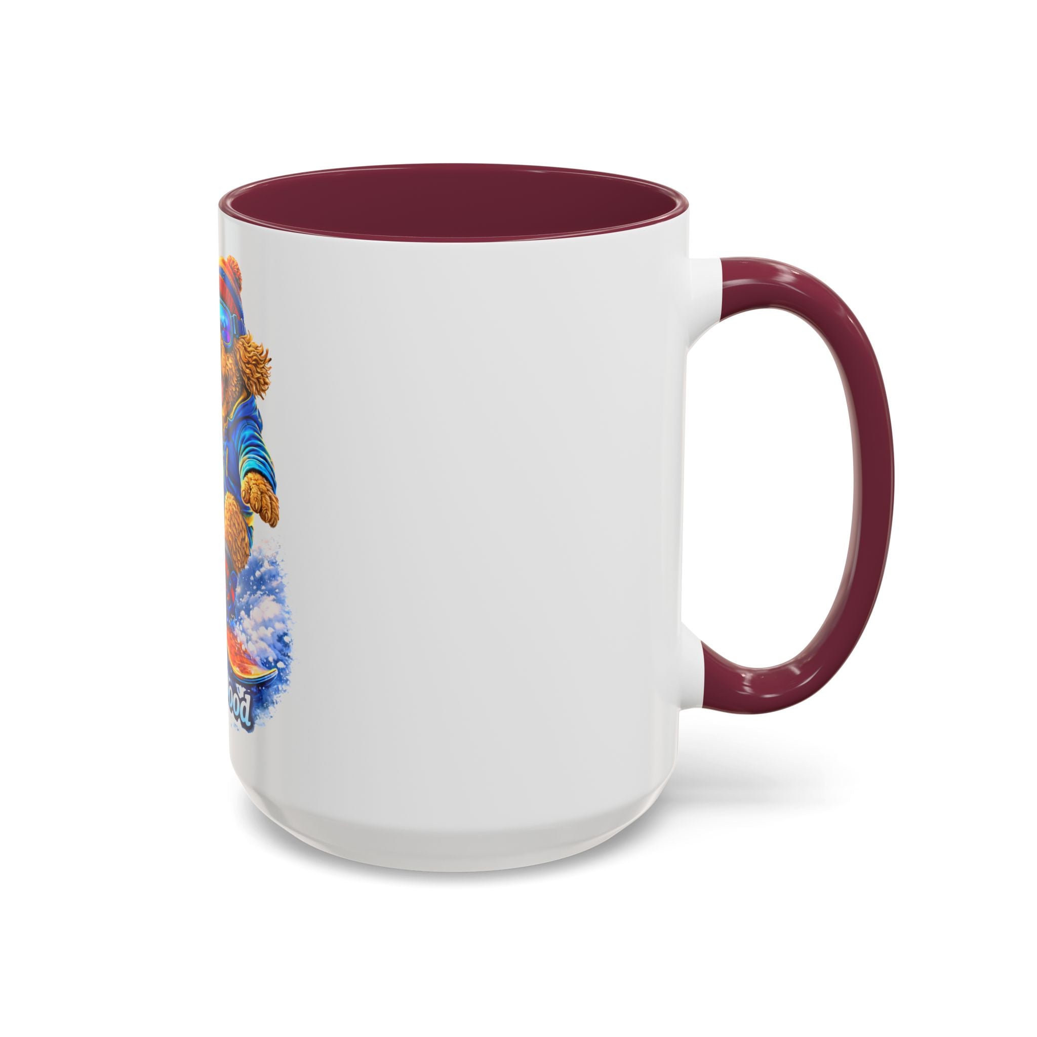 Cool Dood Snowboarding Golden Doodle Mug — (15oz)