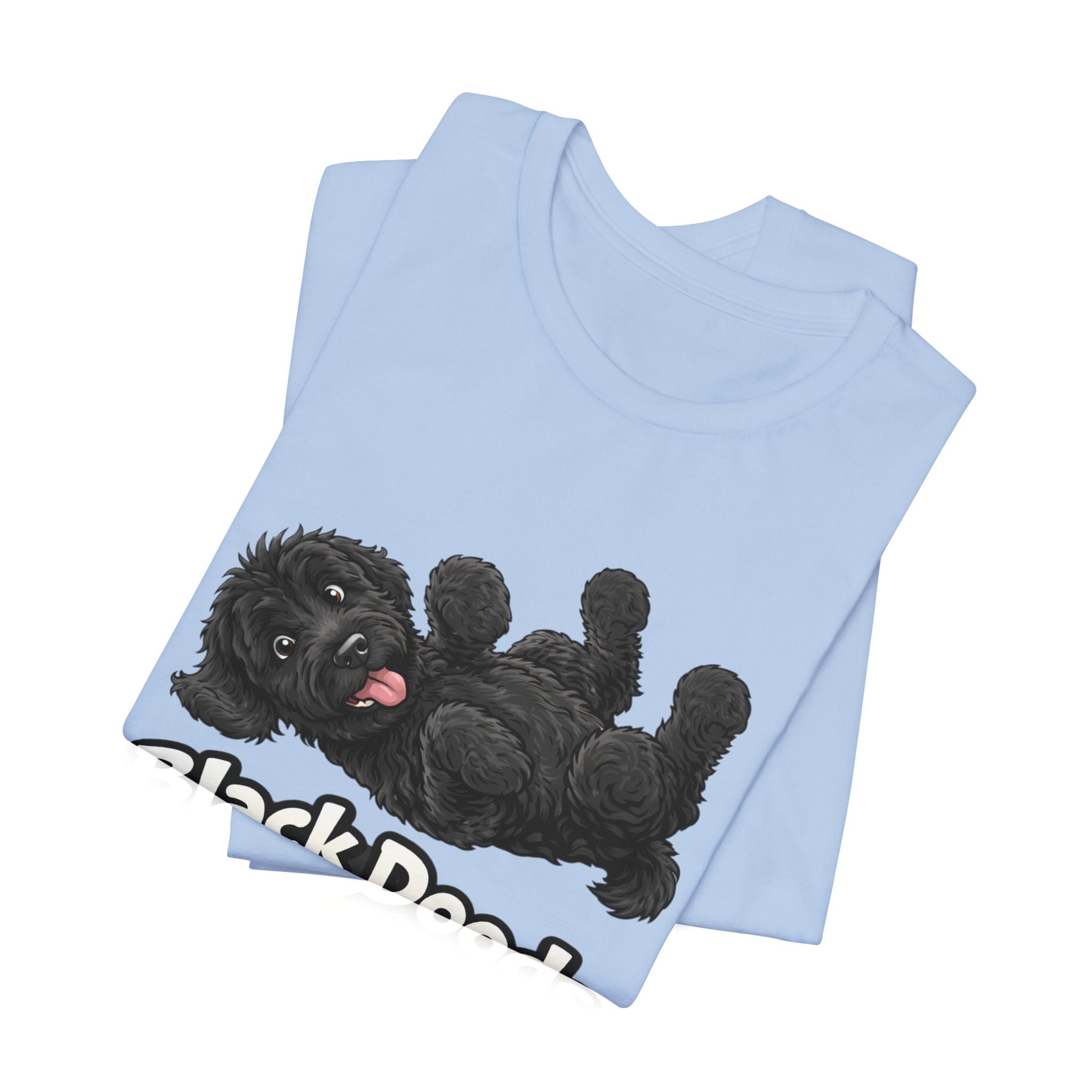 Black Doods Matter T-Shirt — Cute Black Golden Doodle Dog Graphic Tee