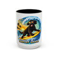 Surfer Dood Coffee Mug – Surfing Dog Graphic (15oz)