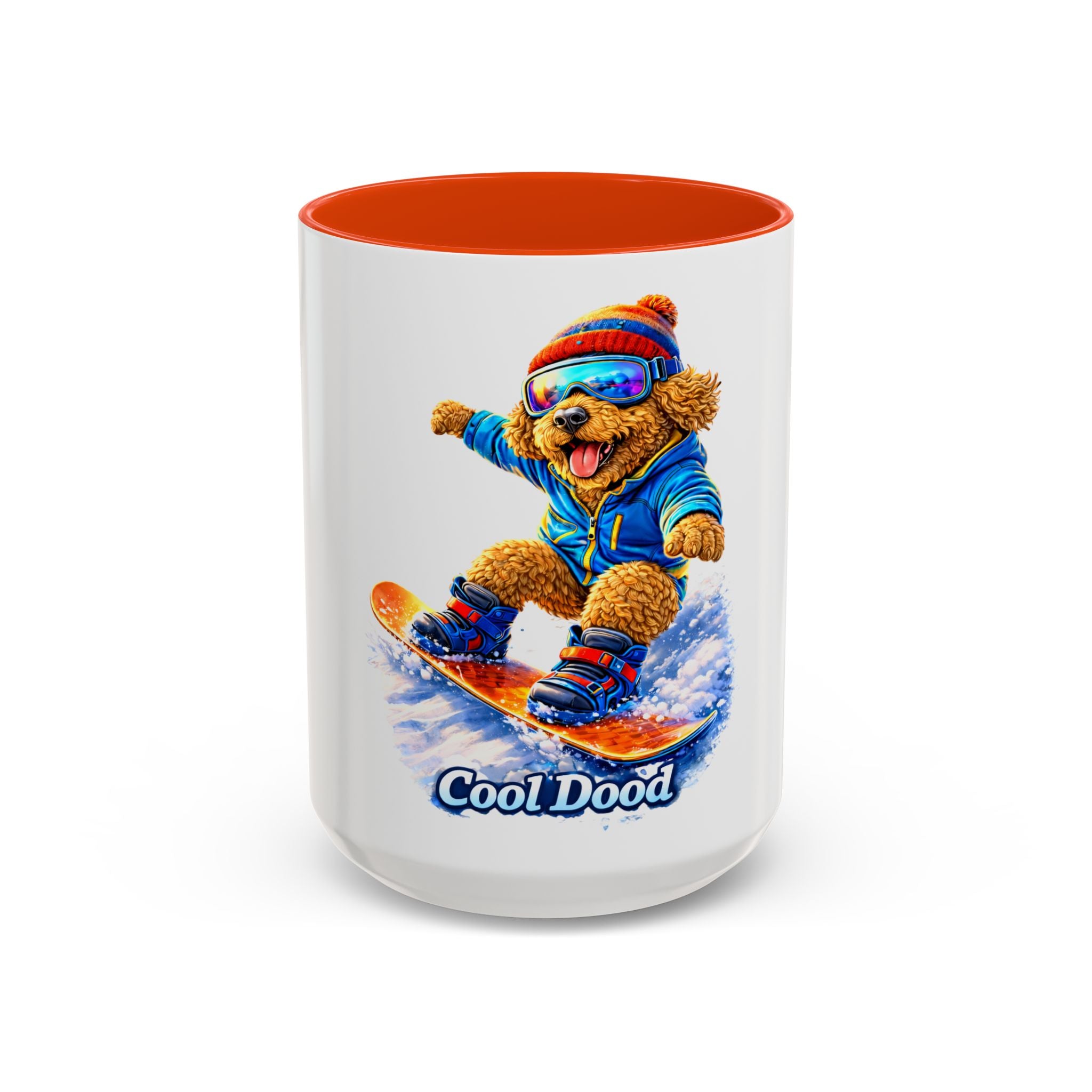 Cool Dood Snowboarding Golden Doodle Mug — (15oz)