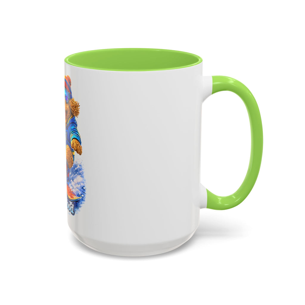 Cool Dood Snowboarding Golden Doodle Mug — (15oz)
