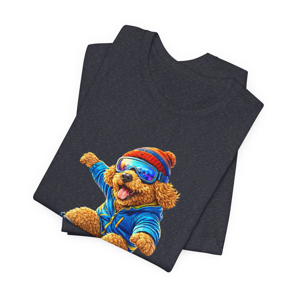 Cool Dood Snowboarding Golden Doodle T‑Shirt