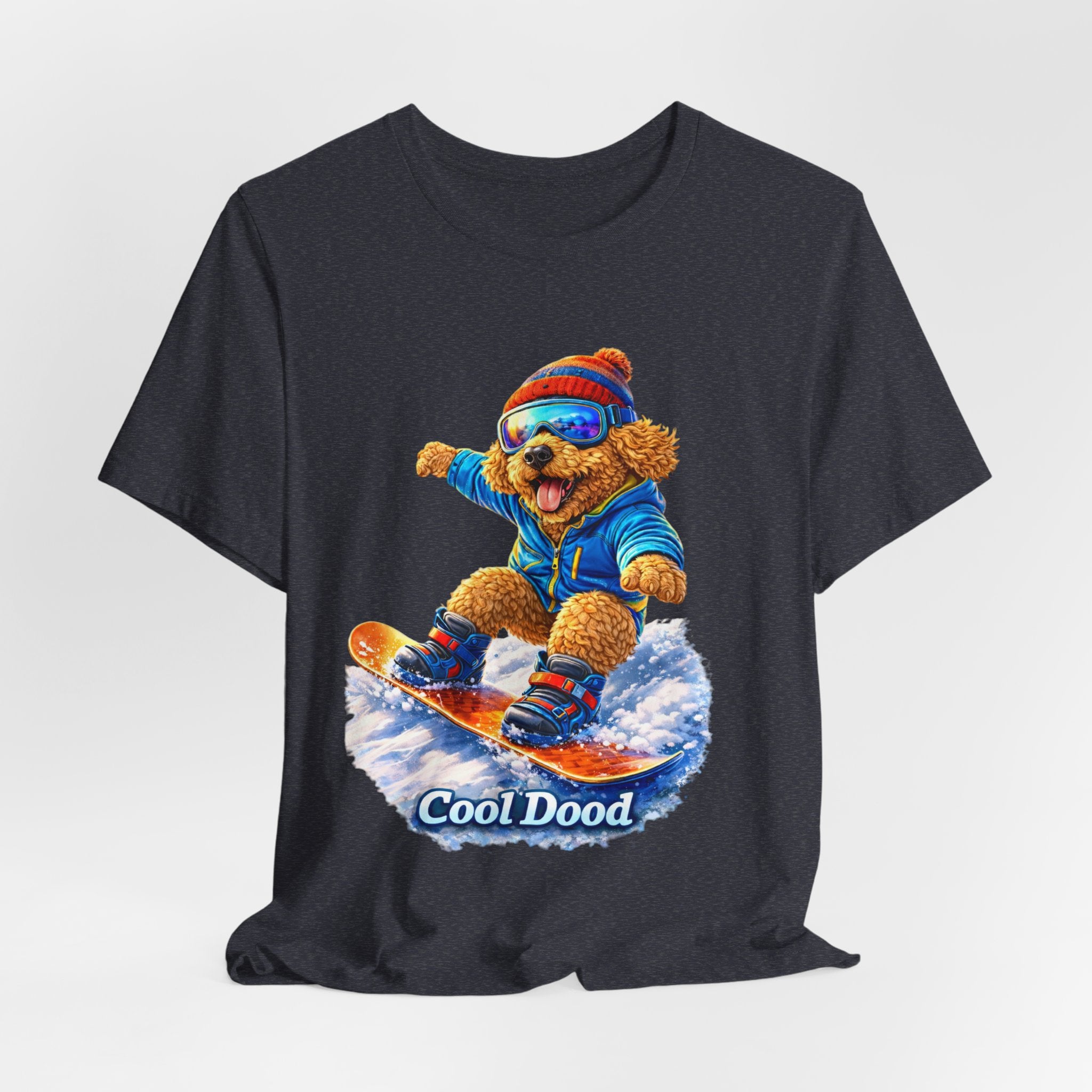 Cool Dood Snowboarding Golden Doodle T‑Shirt