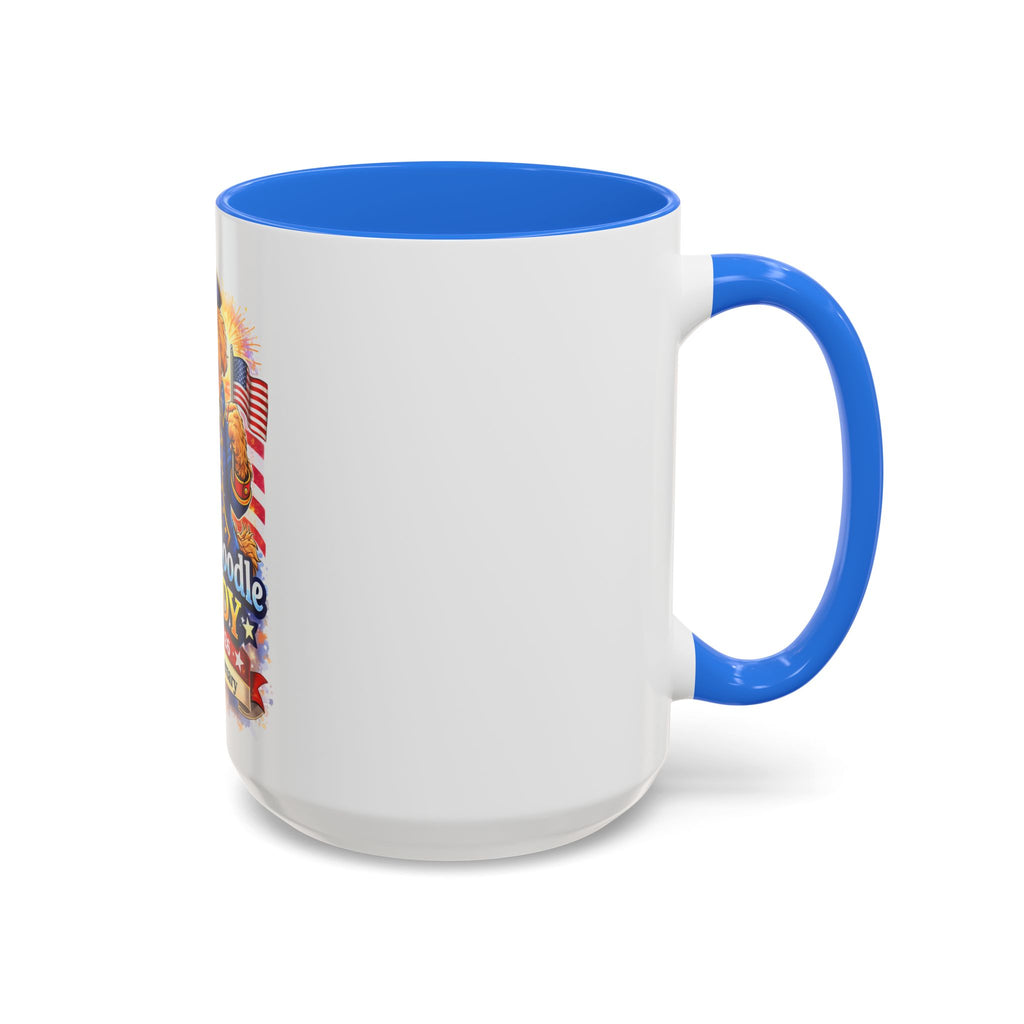 Fourth of July Patriotic Golden Doodle Mug — "Yankee Doodle Dandy" (15oz)