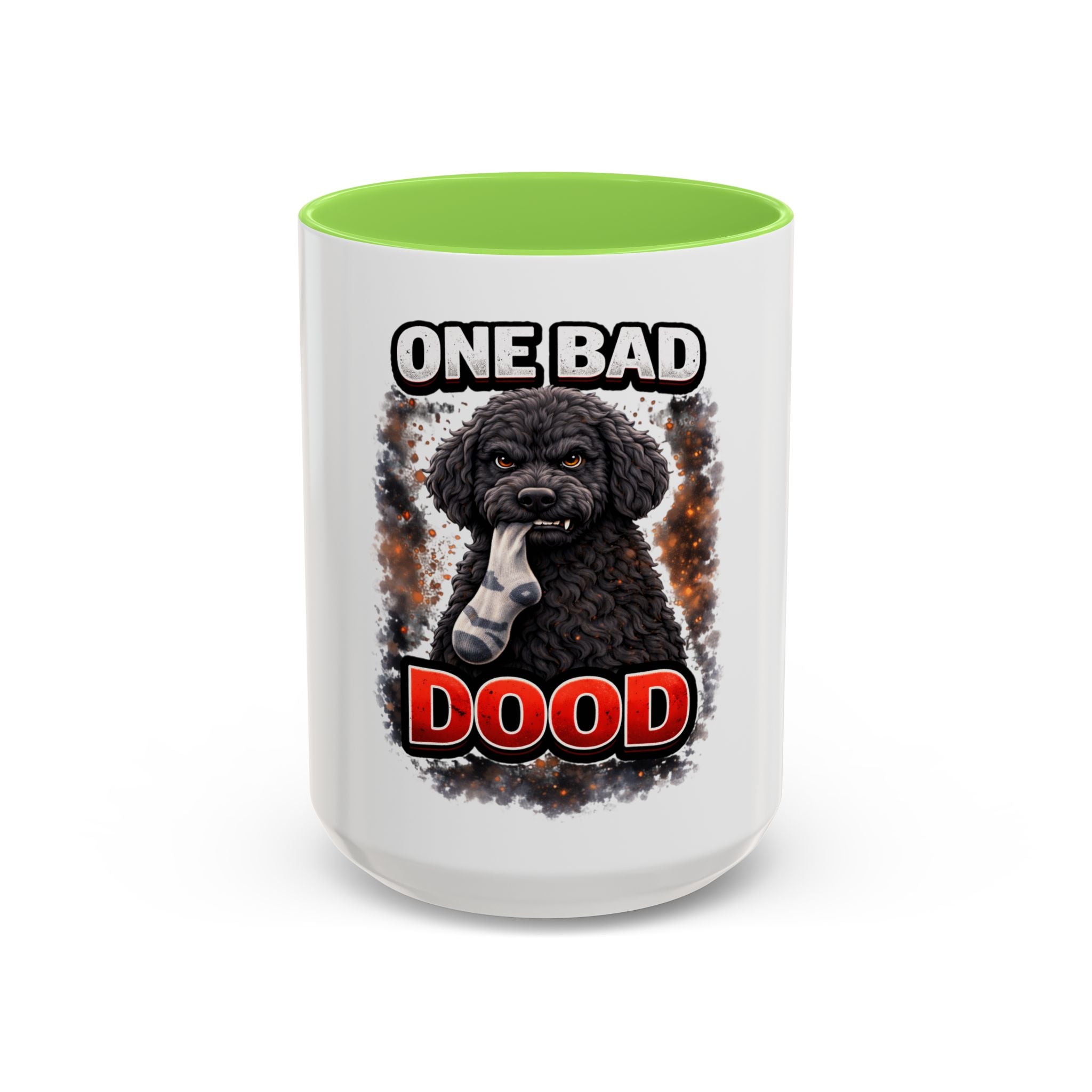 One Bad Dood Mug – Funny Black Golden Doodle  Coffee Cup (15oz)