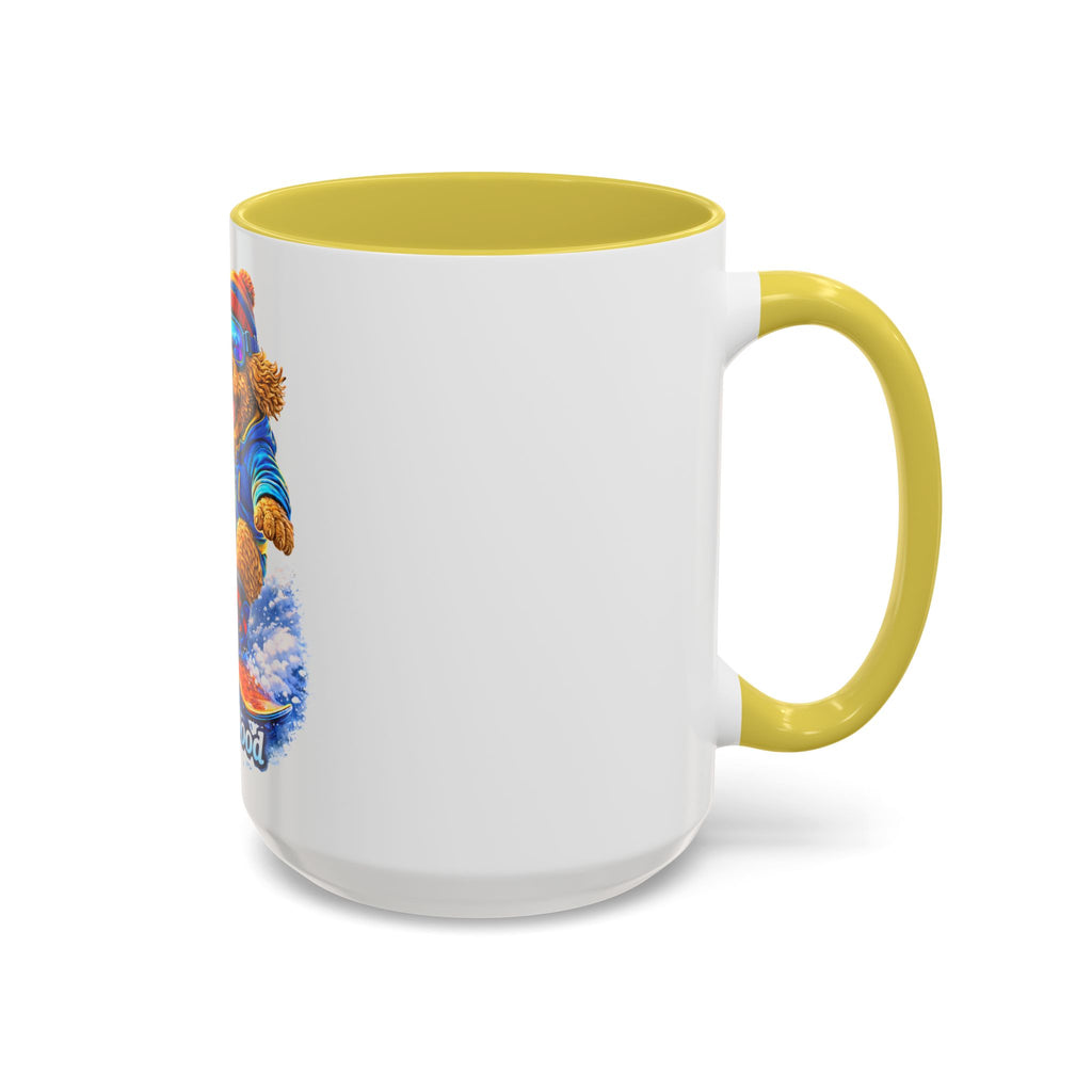 Cool Dood Snowboarding Golden Doodle Mug — (15oz)