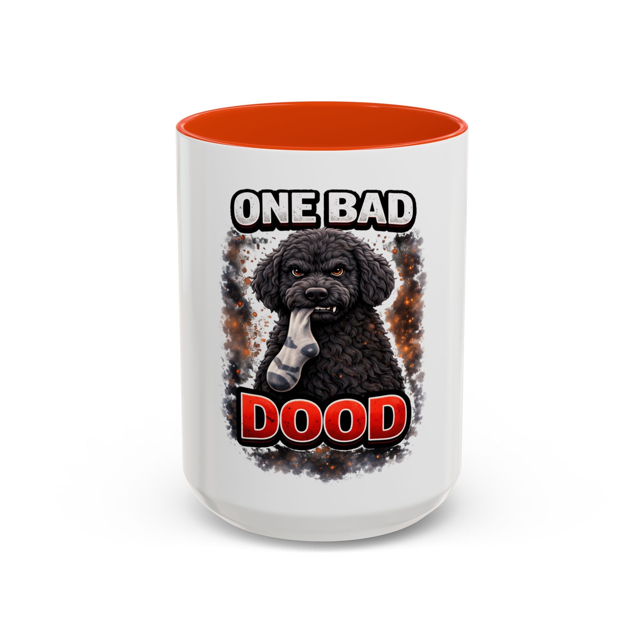 One Bad Dood Mug – Funny Black Golden Doodle  Coffee Cup (15oz)