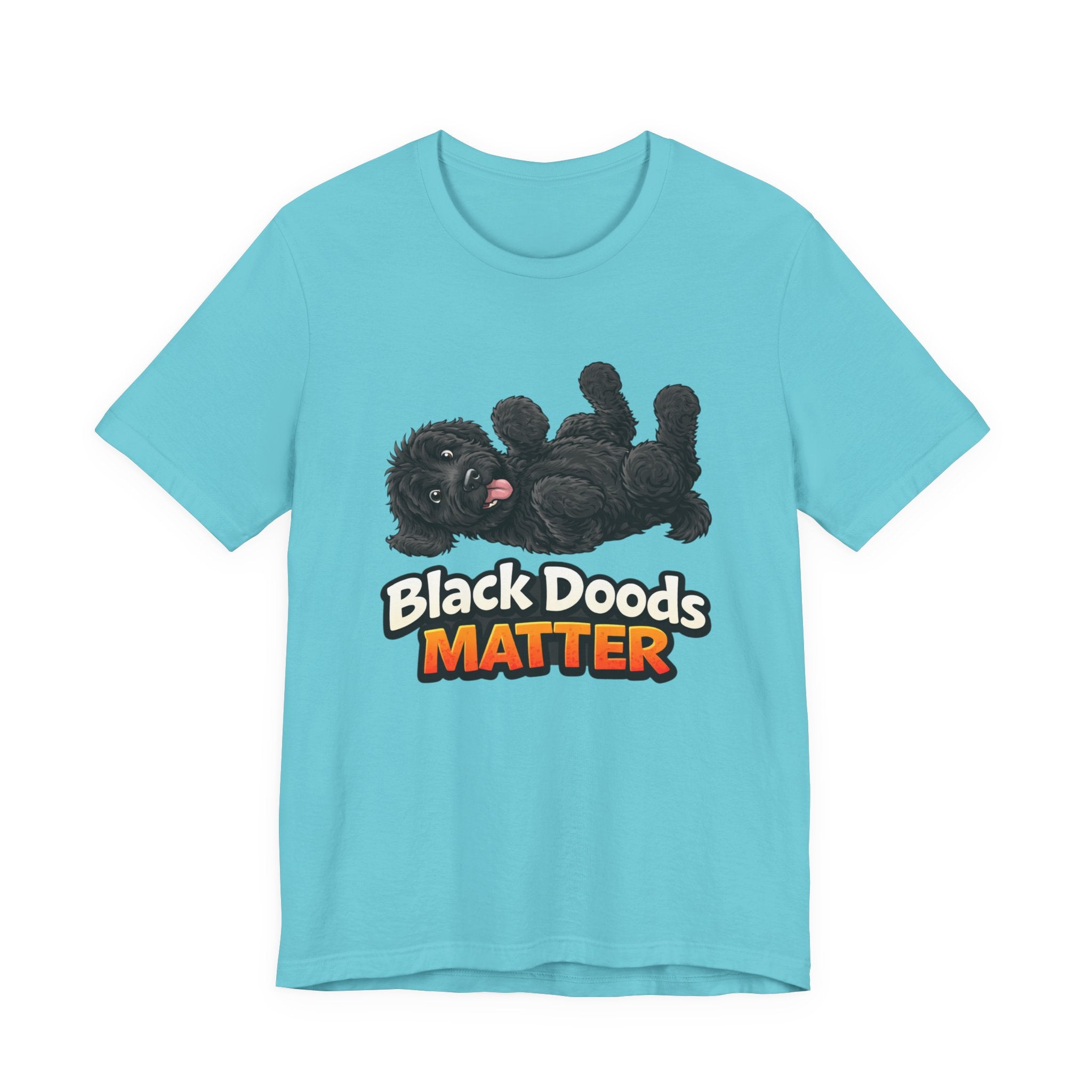 Black Doods Matter T-Shirt — Cute Black Golden Doodle Dog Graphic Tee