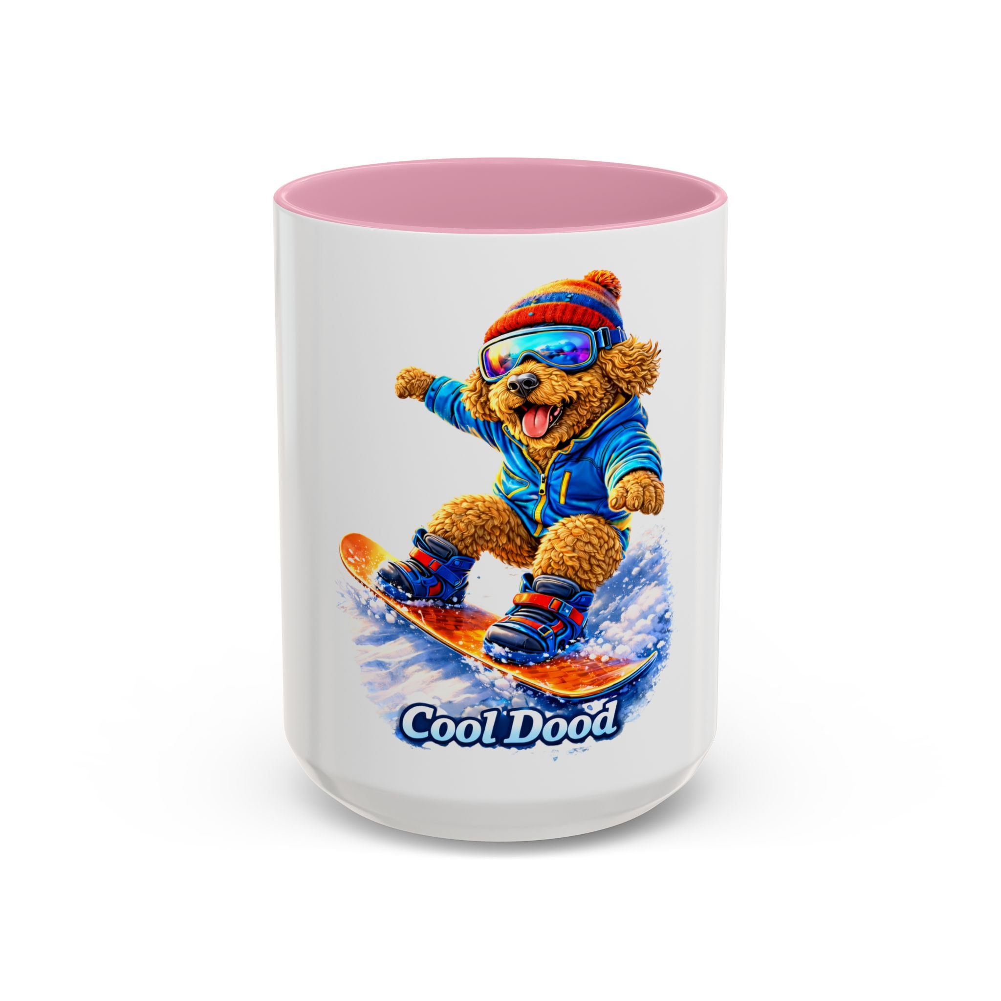 Cool Dood Snowboarding Golden Doodle Mug — (15oz)