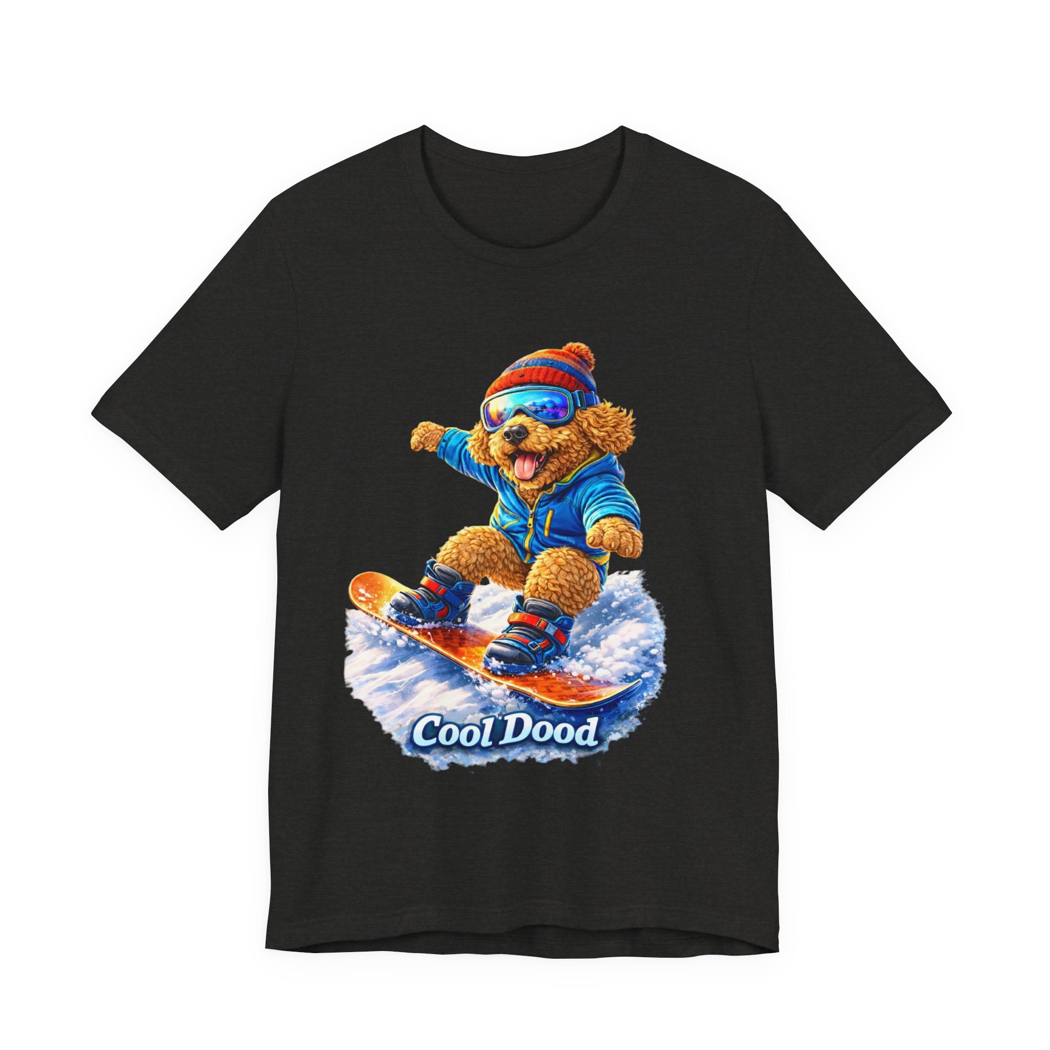 Cool Dood Snowboarding Golden Doodle T‑Shirt