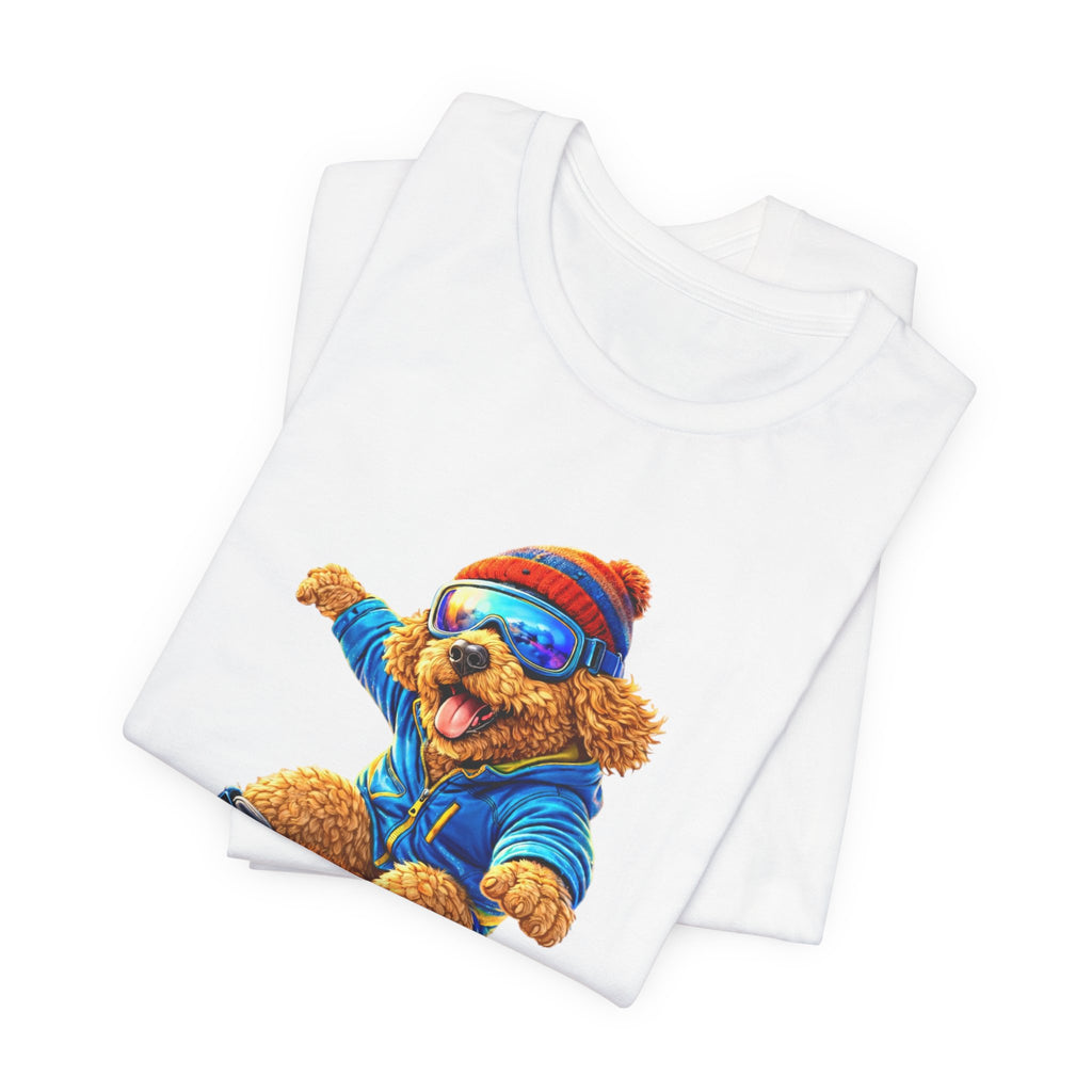 Cool Dood Snowboarding Golden Doodle T‑Shirt