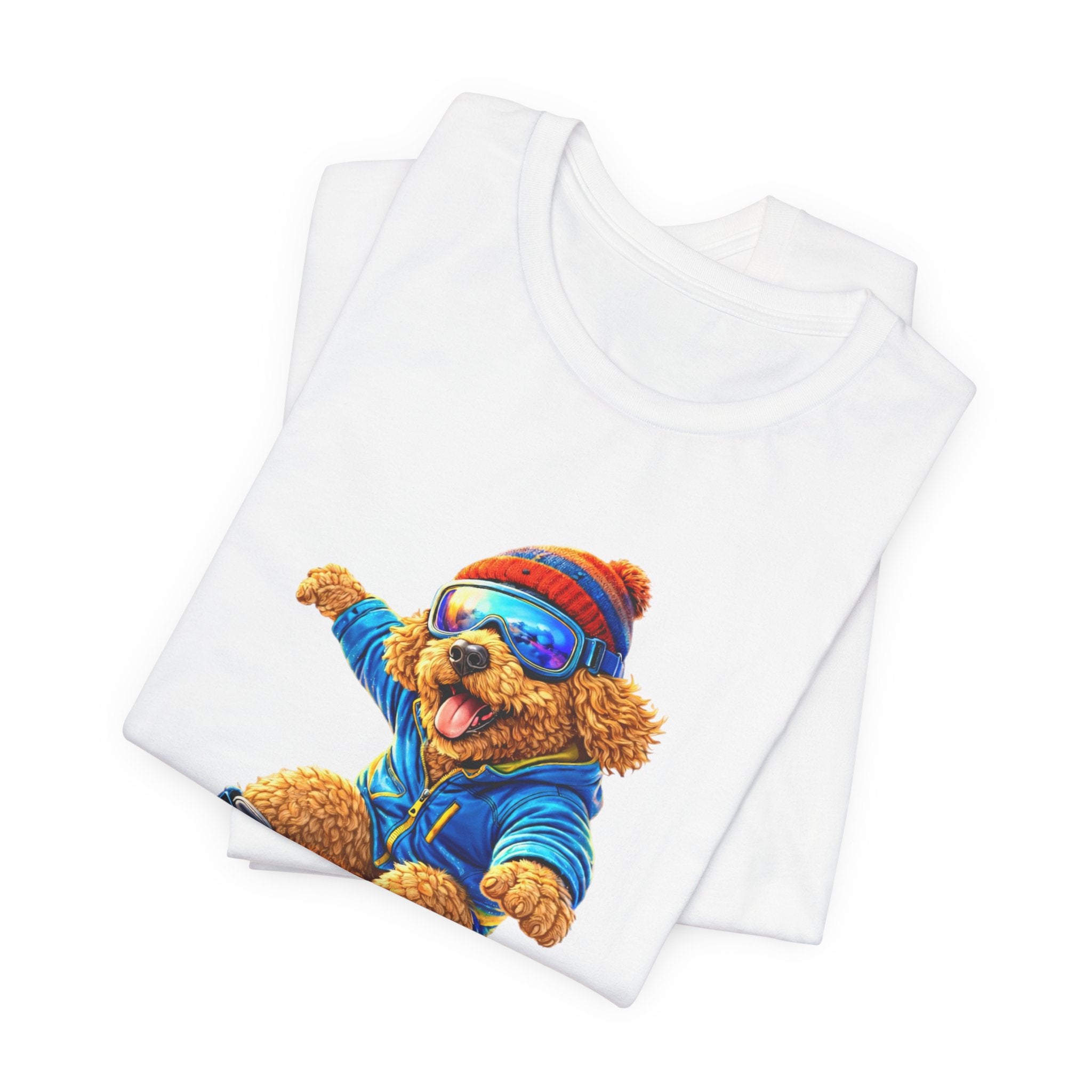 Cool Dood Snowboarding Golden Doodle T‑Shirt