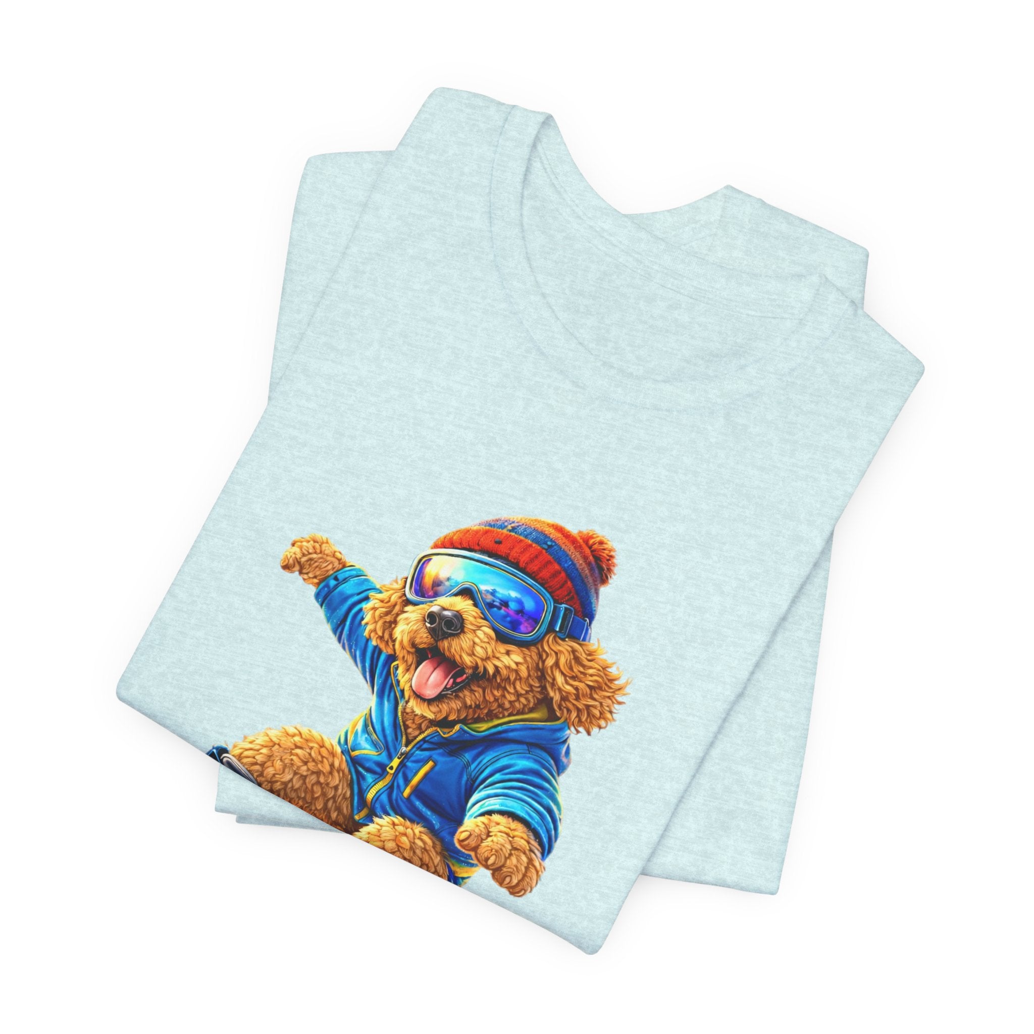 Cool Dood Snowboarding Golden Doodle T‑Shirt