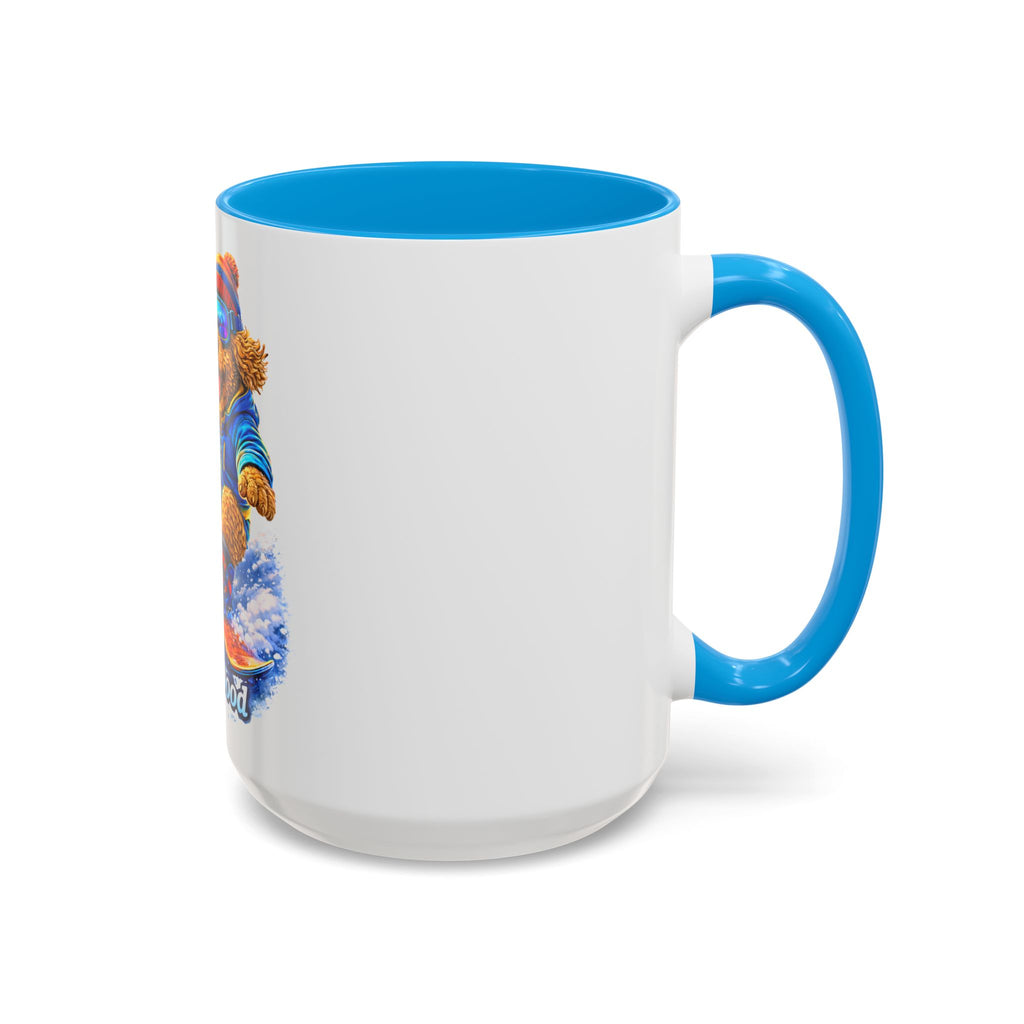 Cool Dood Snowboarding Golden Doodle Mug — (15oz)