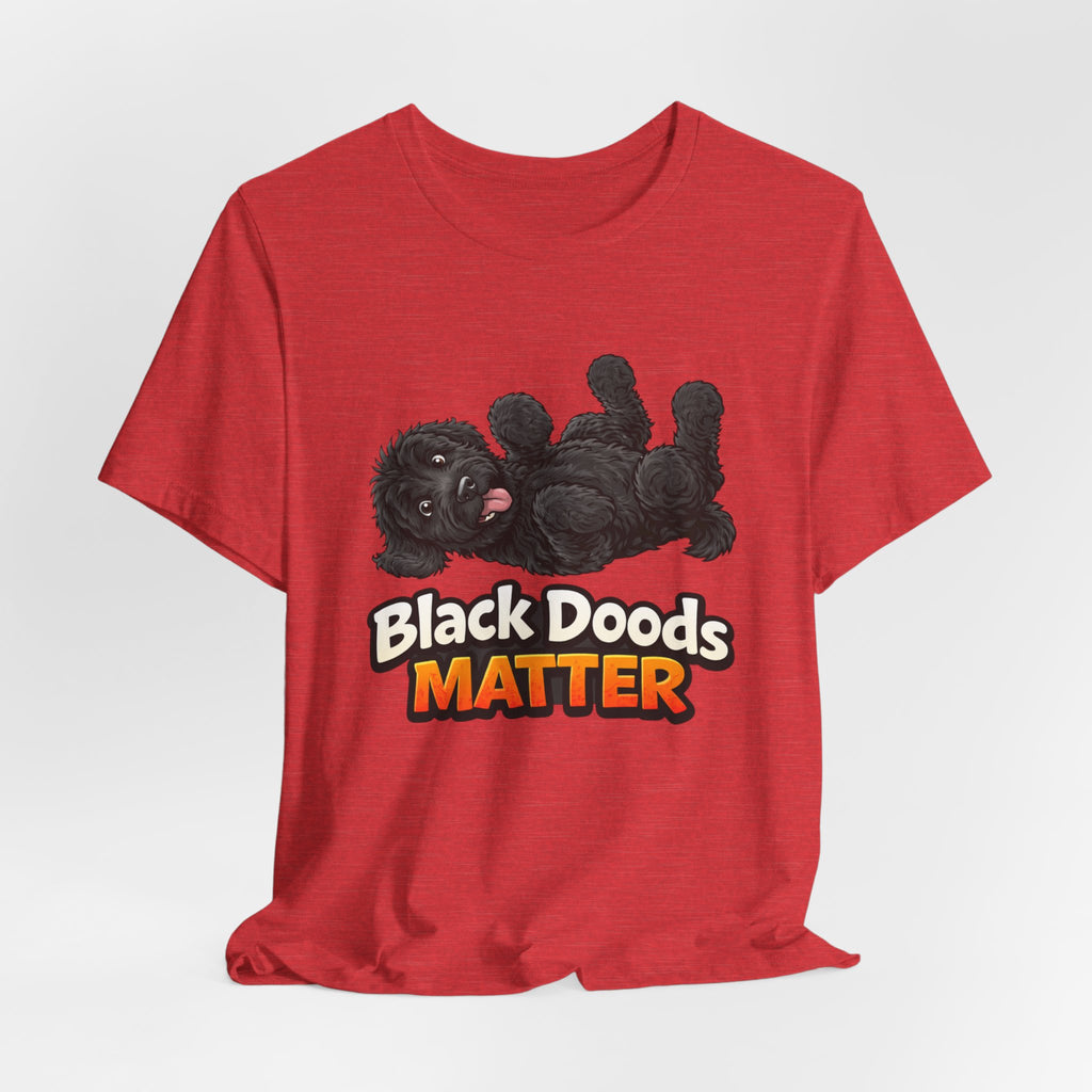 Black Doods Matter T-Shirt — Cute Black Golden Doodle Dog Graphic Tee