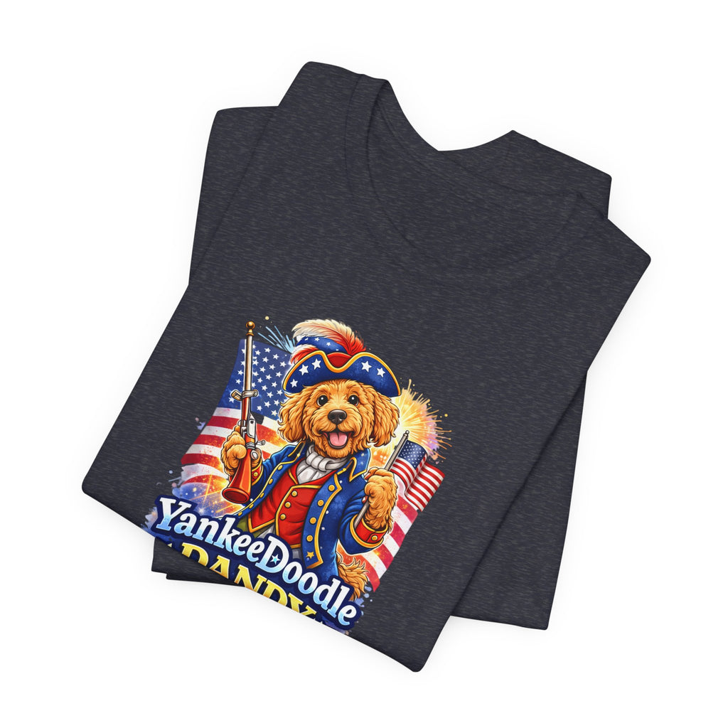 Golden Doodle 4th of July Tee — USA 250 Birthday Doodle Design