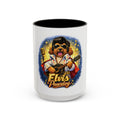 Elvis Pawsley Dog Coffee Mug — Fun Doodle Elvis-Inspired Design (15 oz)