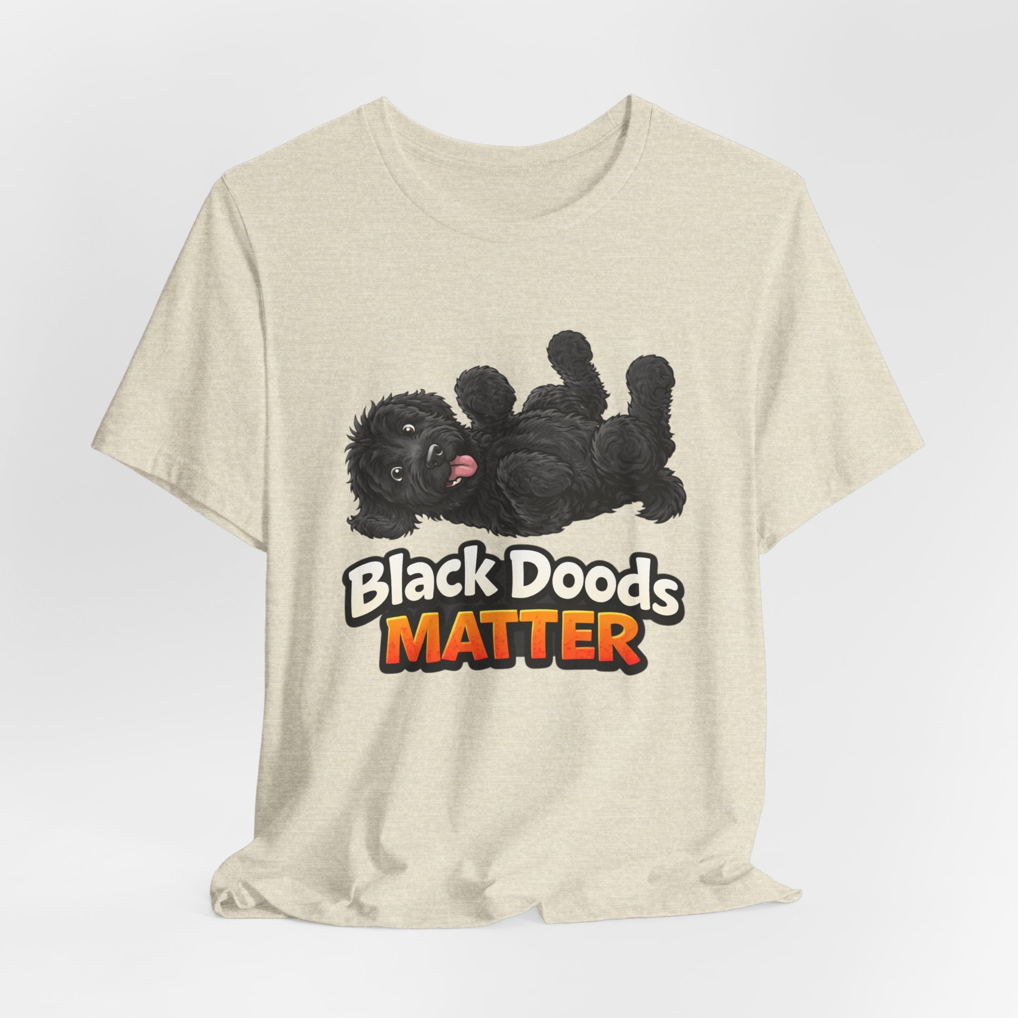 Black Doods Matter T-Shirt — Cute Black Golden Doodle Dog Graphic Tee