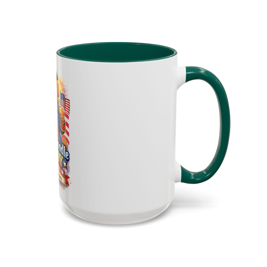 Fourth of July Patriotic Golden Doodle Mug — "Yankee Doodle Dandy" (15oz)