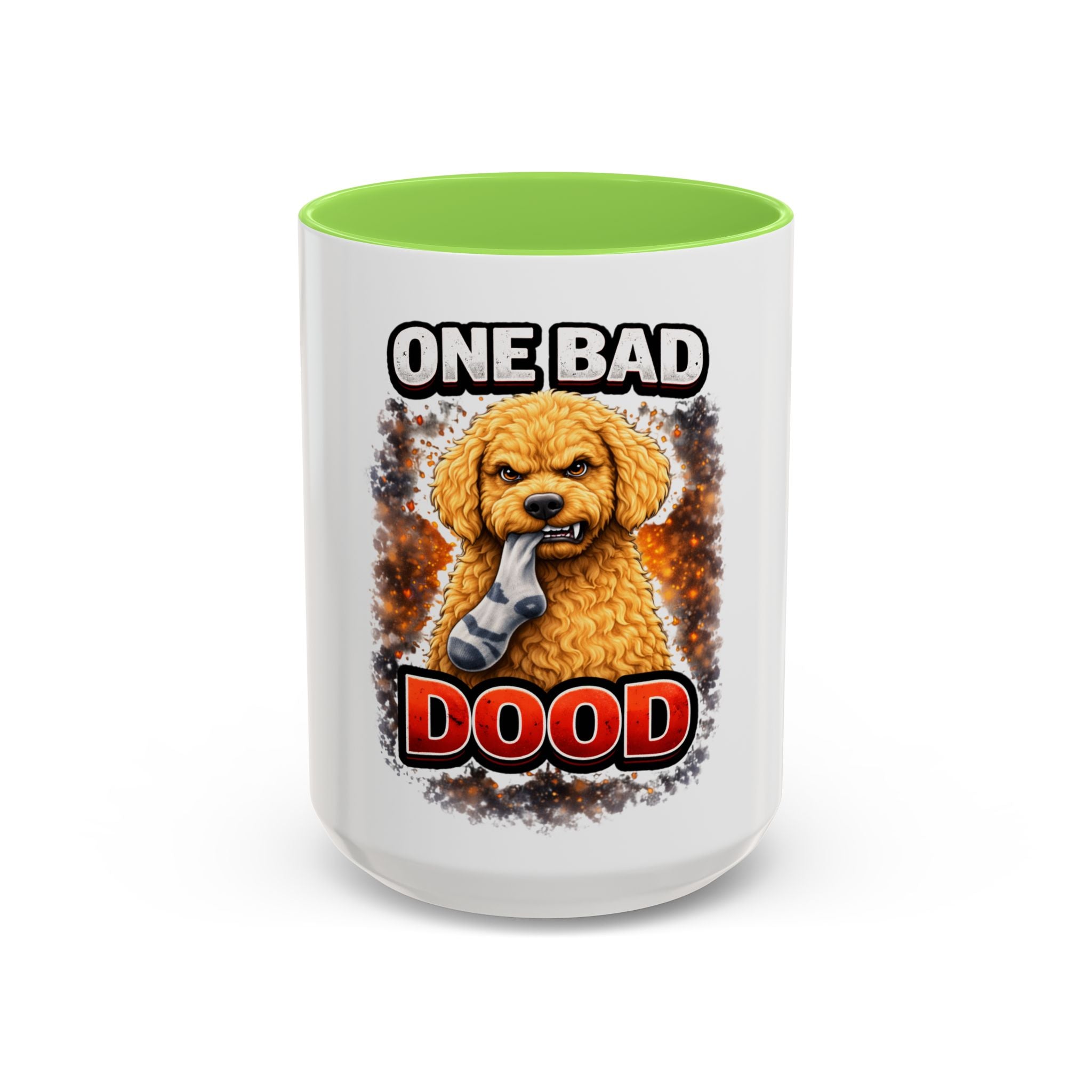 One Bad Dood Coffee Mug — Funny Golden Doodle Dog Mug (15oz)