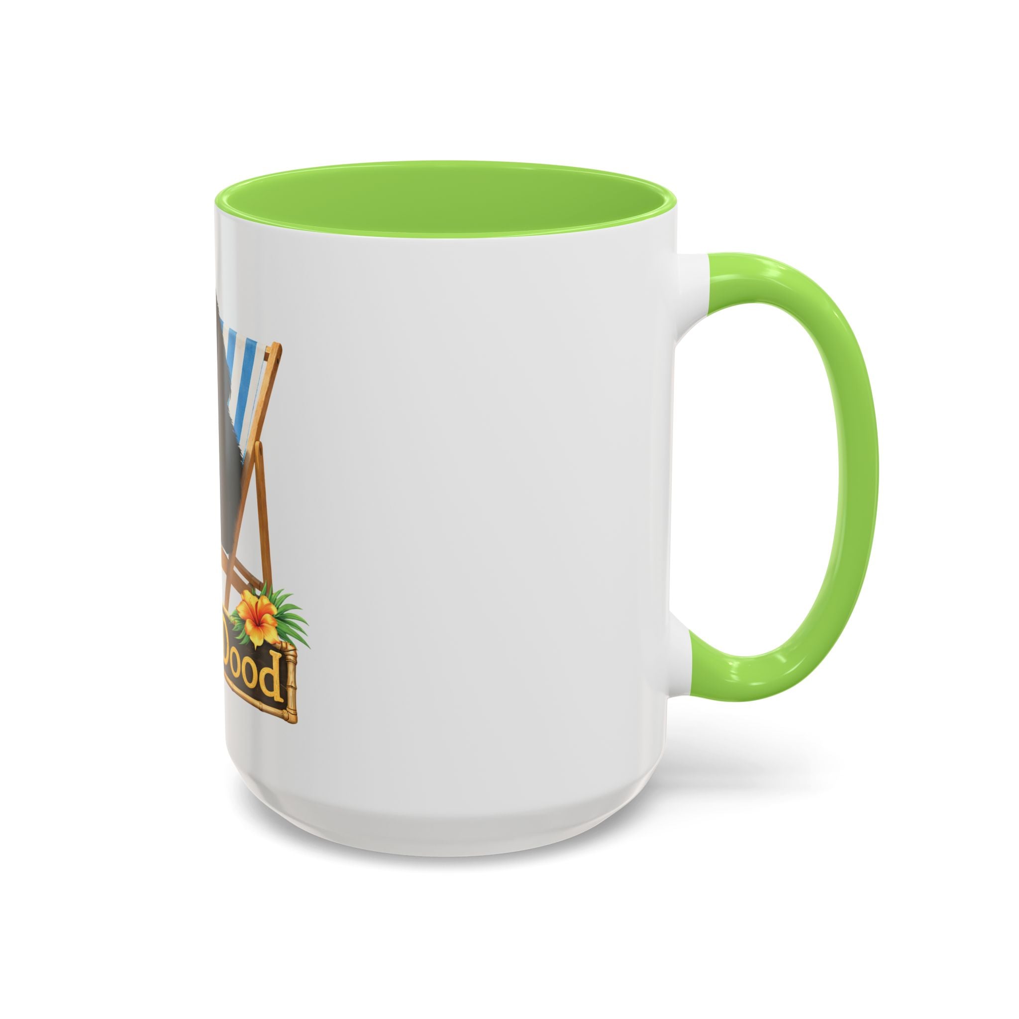 Beach Dood - Black Golden Doodle Beach Chair Mug - (15oz)
