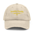 Distressed Embroidered Dad Hat - "Scooby Doodle Designs" Logo Cap