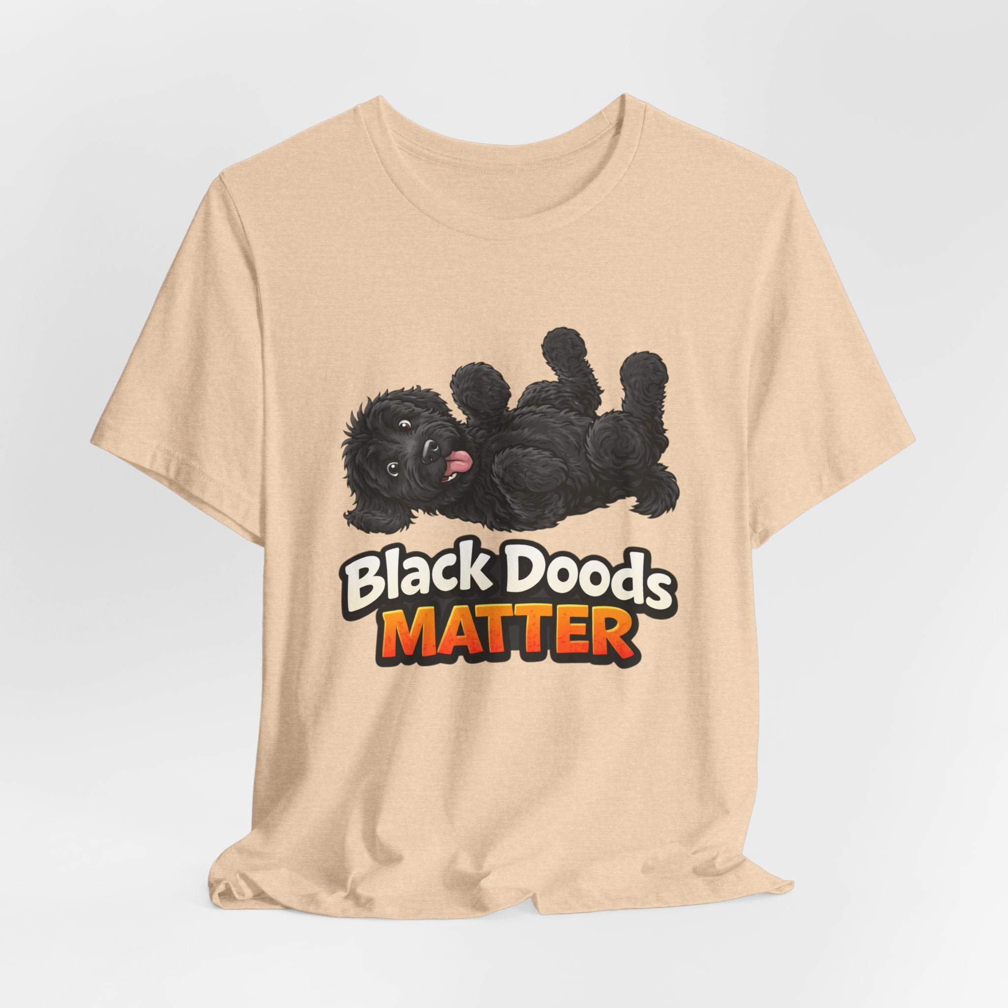 Black Doods Matter T-Shirt — Cute Black Golden Doodle Dog Graphic Tee