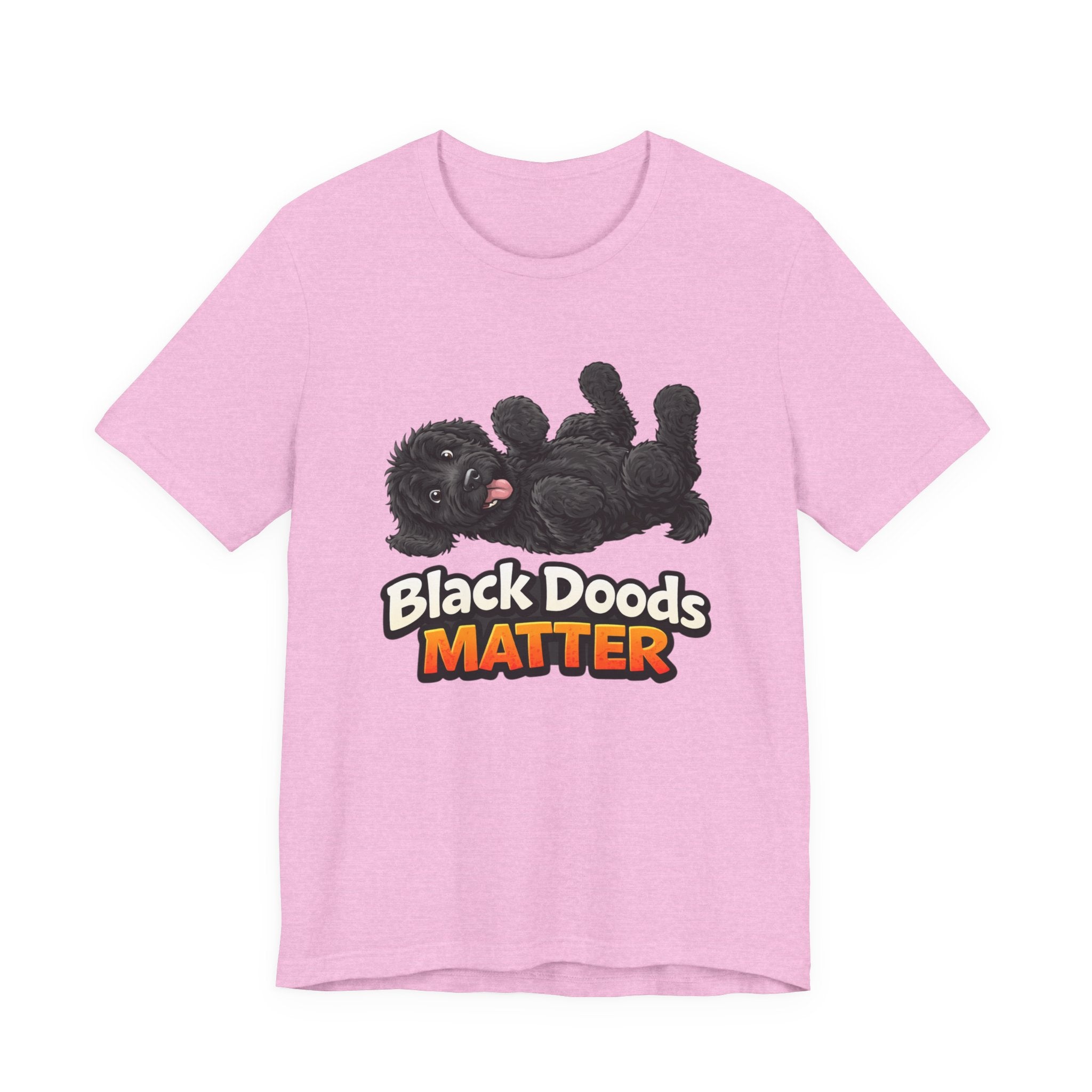 Black Doods Matter T-Shirt — Cute Black Golden Doodle Dog Graphic Tee