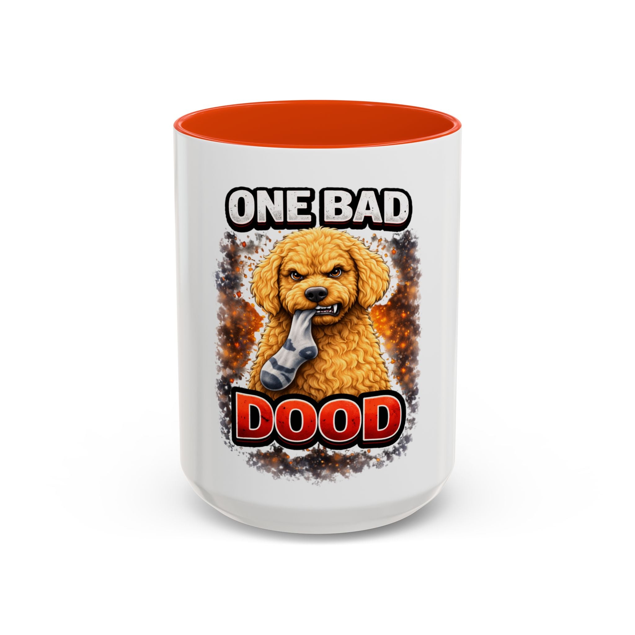 One Bad Dood Coffee Mug — Funny Golden Doodle Dog Mug (15oz)