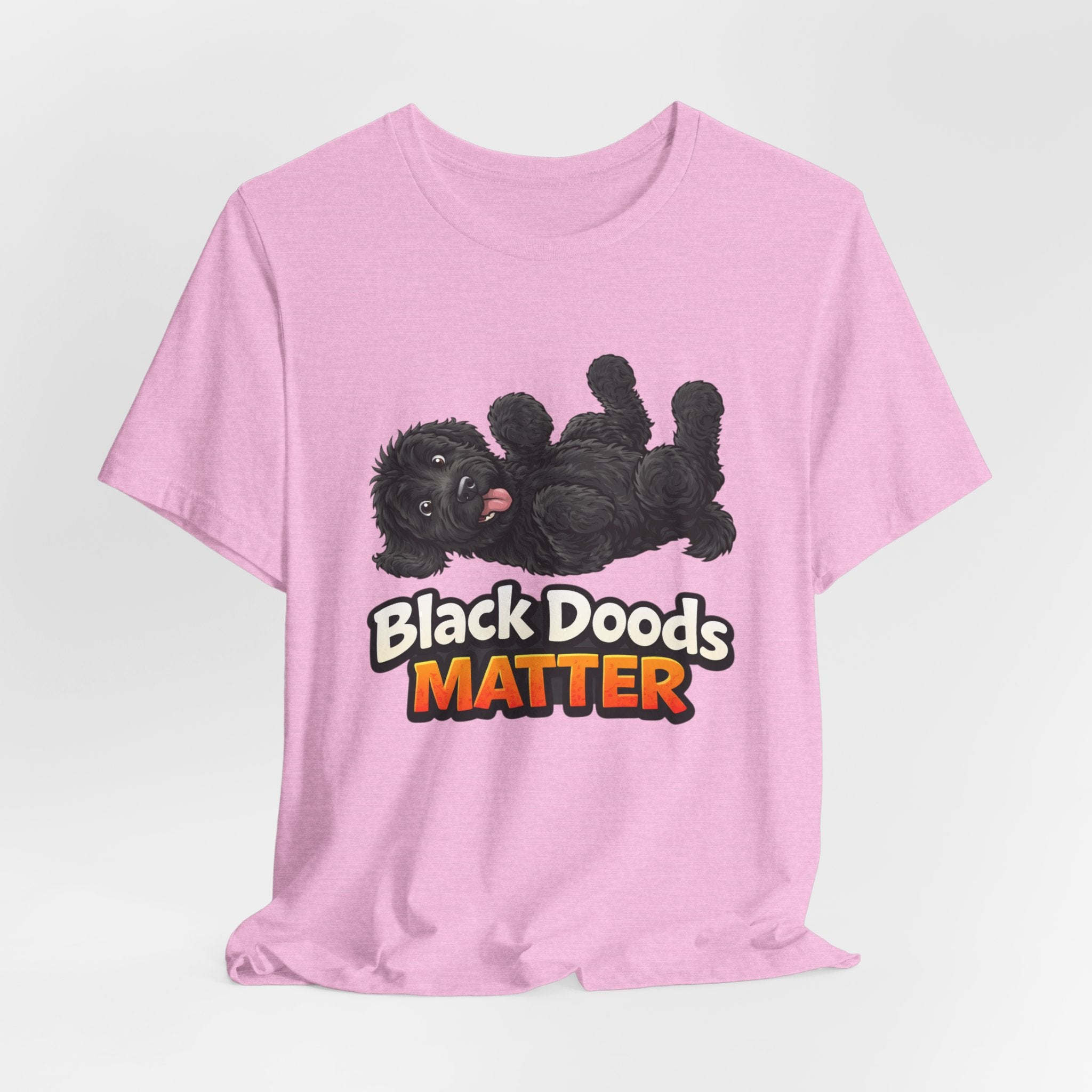 Black Doods Matter T-Shirt — Cute Black Golden Doodle Dog Graphic Tee