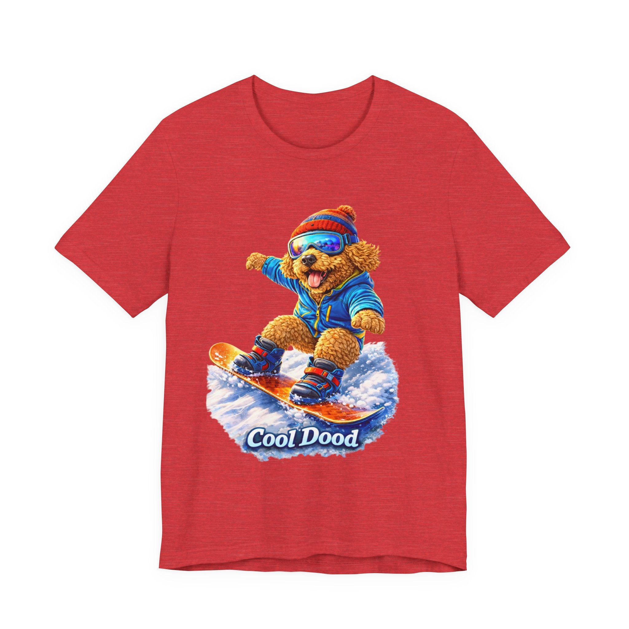Cool Dood Snowboarding Golden Doodle T‑Shirt