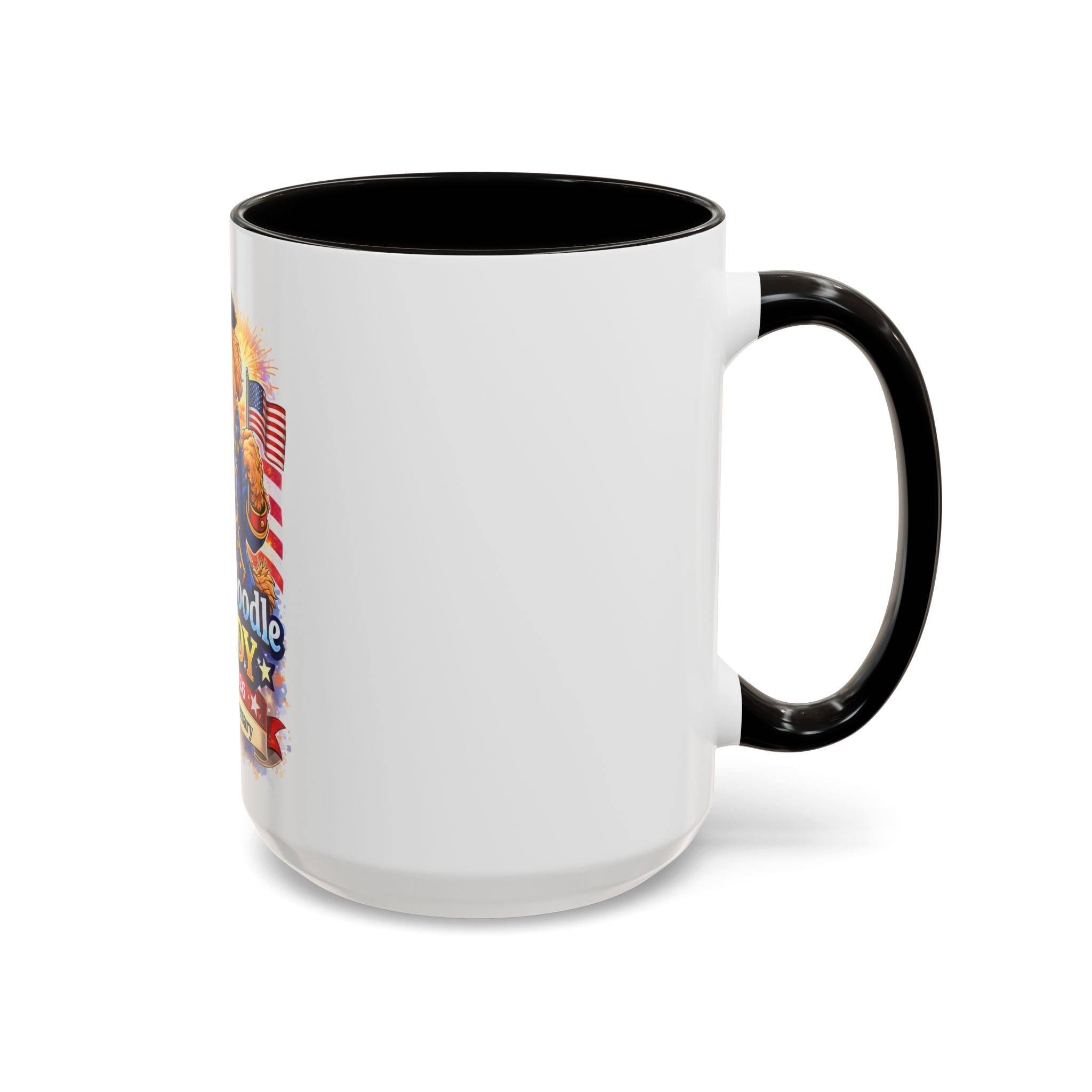 Fourth of July Patriotic Golden Doodle Mug — "Yankee Doodle Dandy" (15oz)