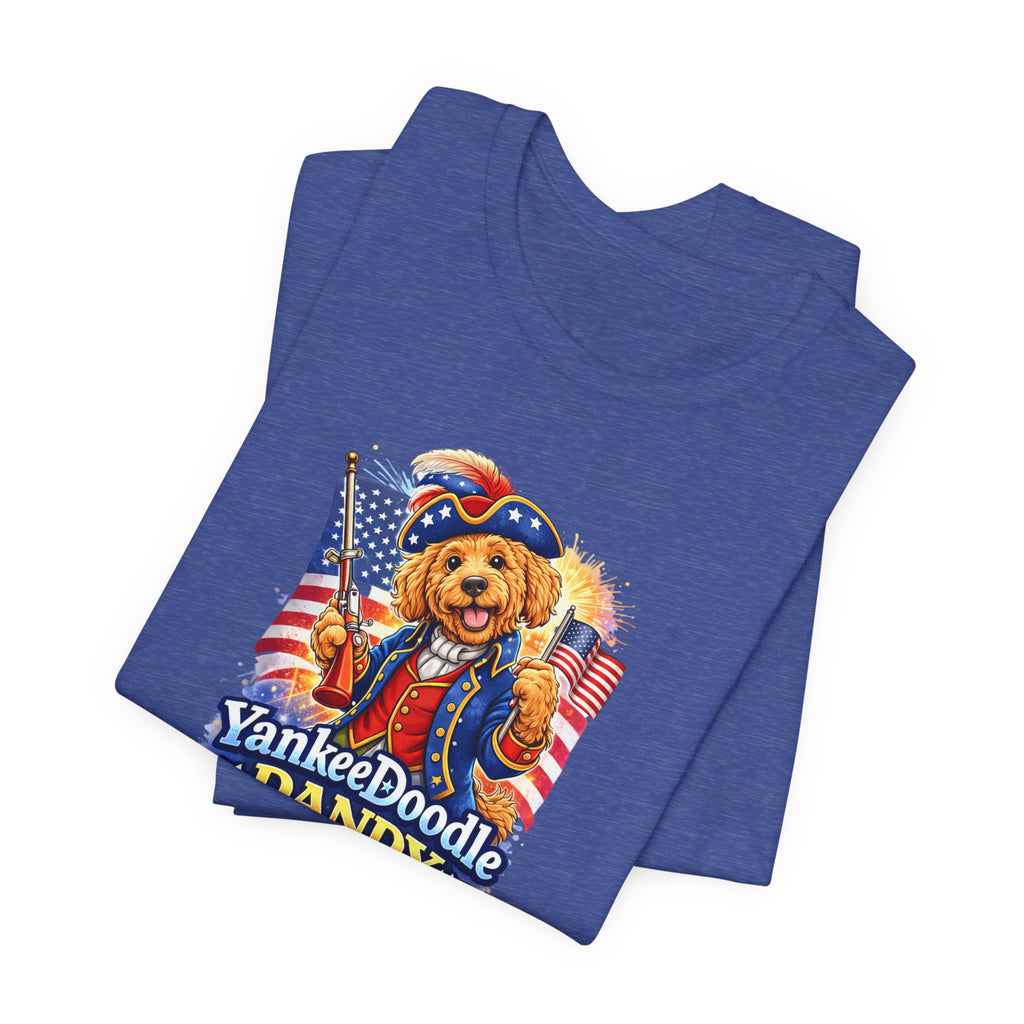 Golden Doodle 4th of July Tee — USA 250 Birthday Doodle Design