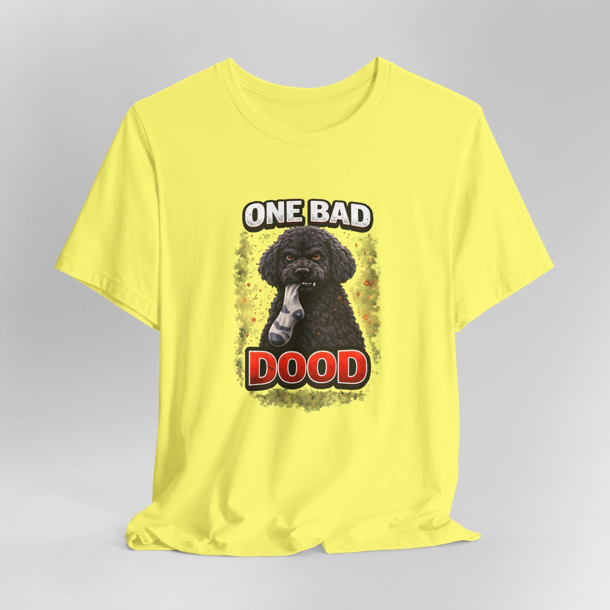 One Bad Dood – Funny Black Golden Doodle Dog T-Shirt | Doodle Lover Gift