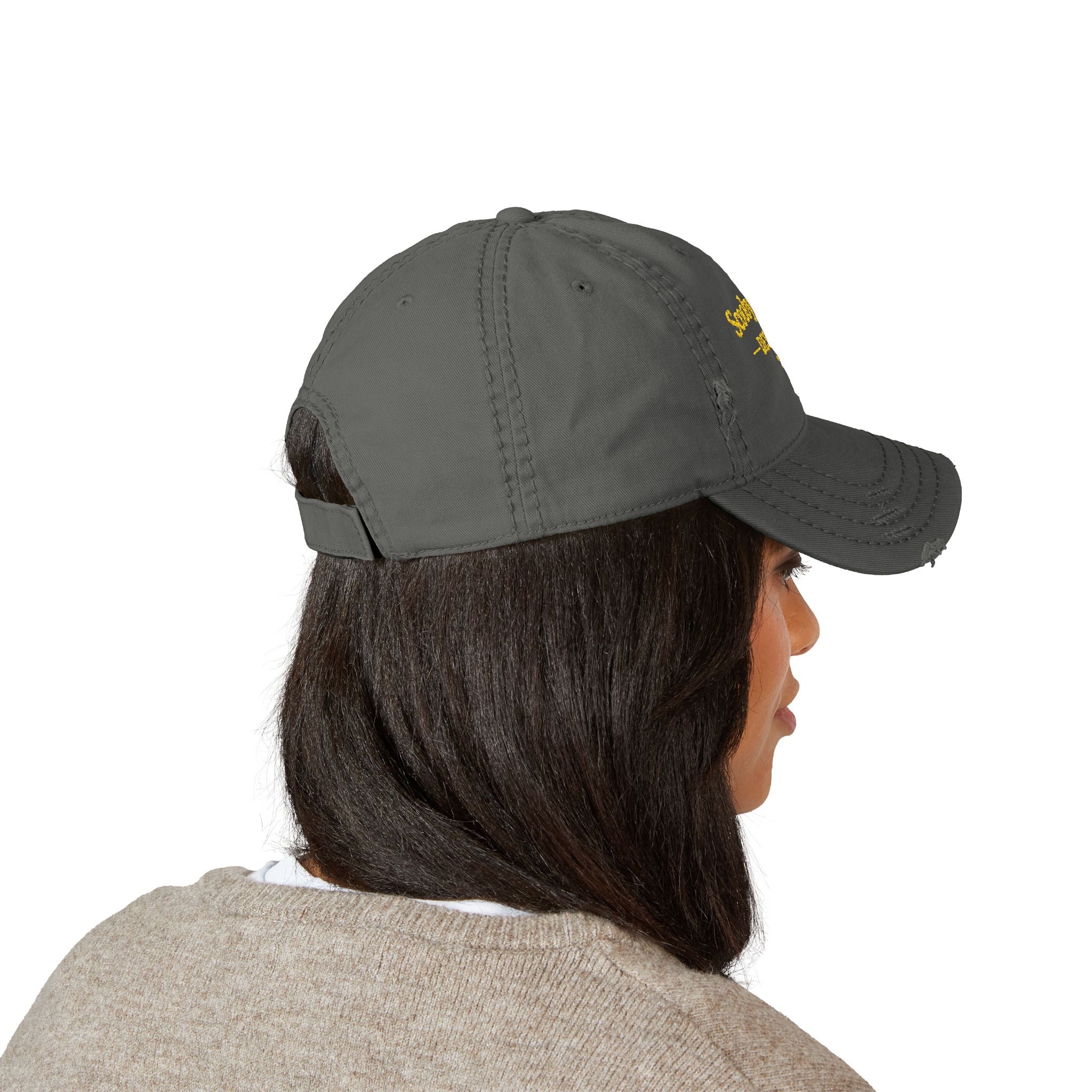 Distressed Embroidered Dad Hat - "Scooby Doodle Designs" Logo Cap