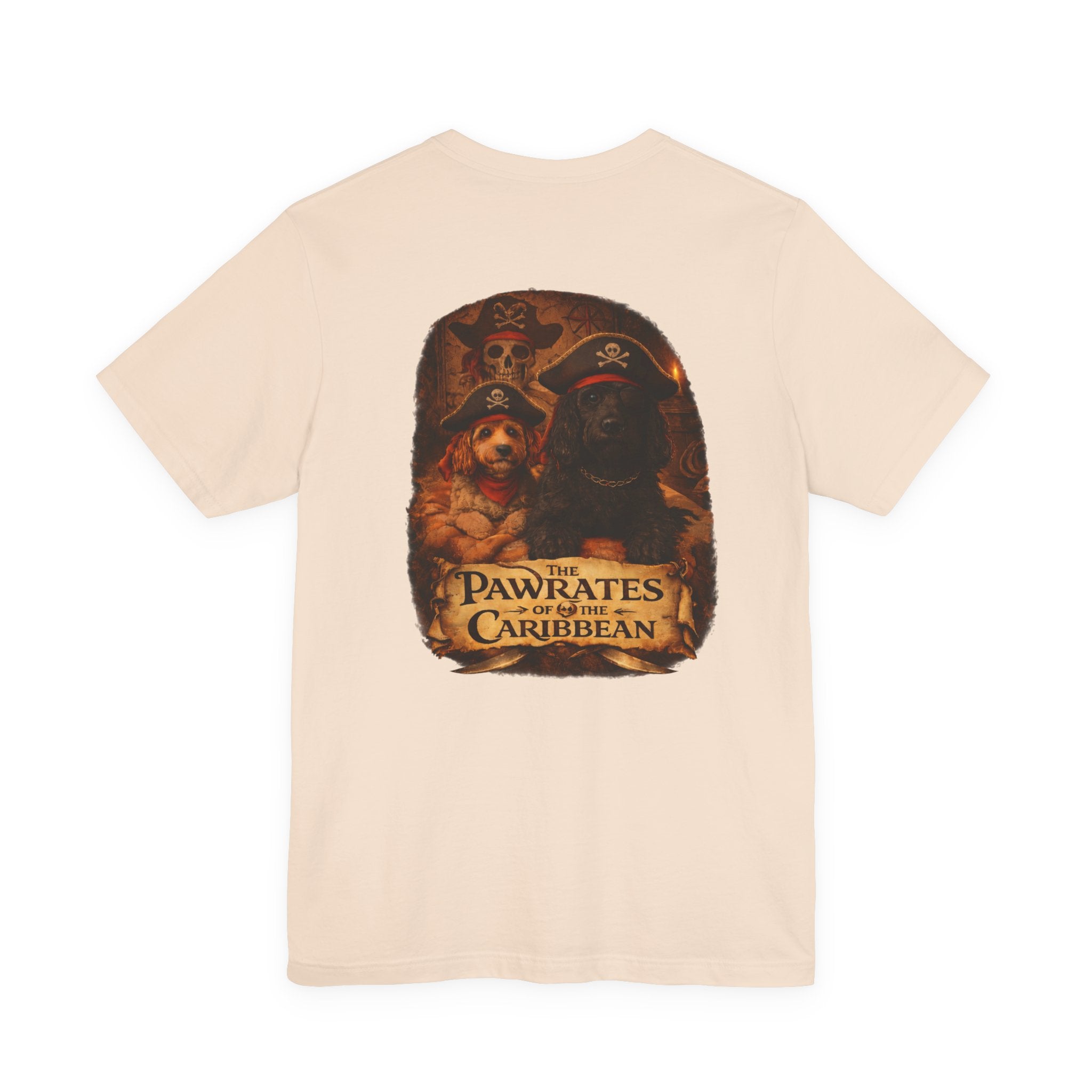 Pirate Goldendoodles T-Shirt — Double Sided Pirate Tee