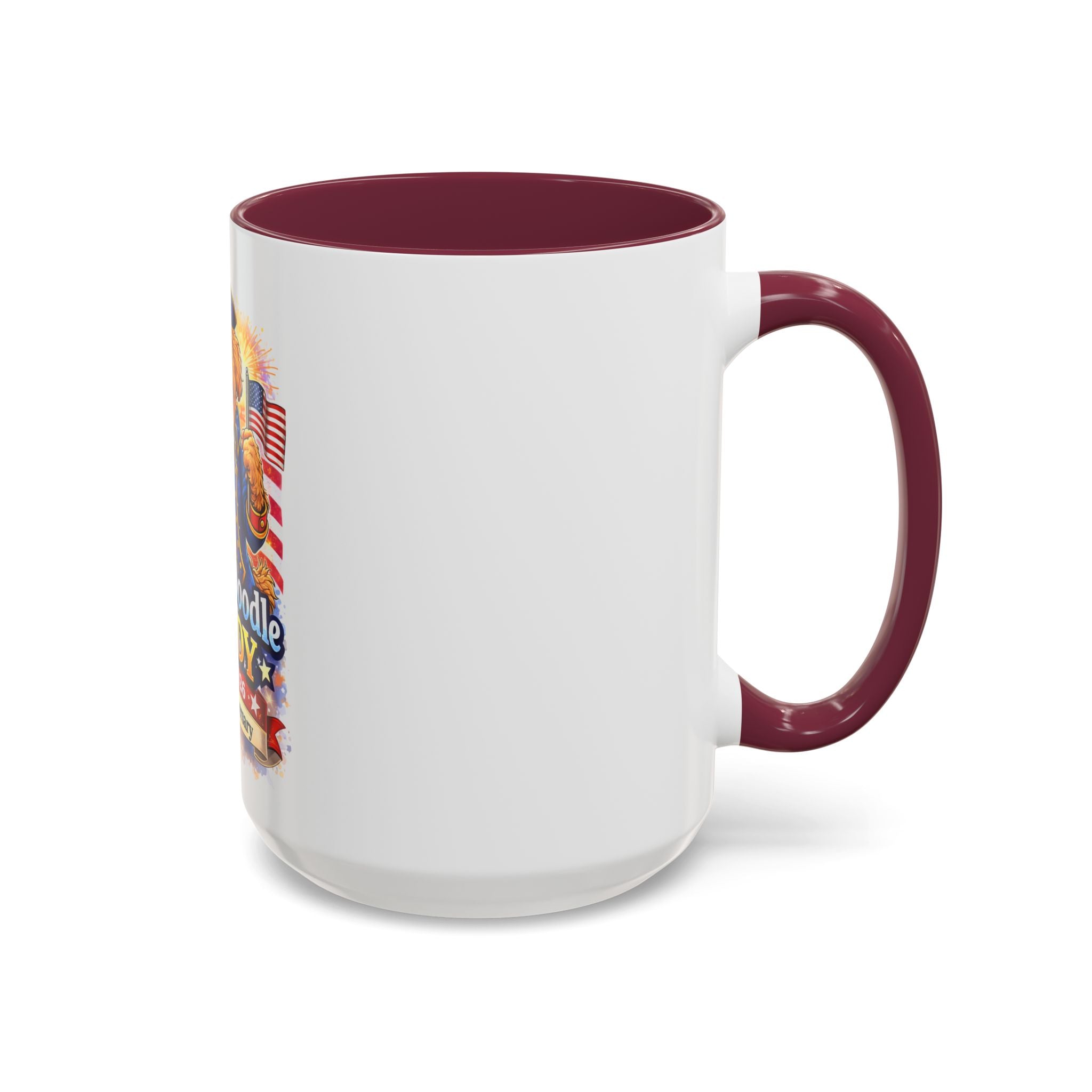 Fourth of July Patriotic Golden Doodle Mug — "Yankee Doodle Dandy" (15oz)