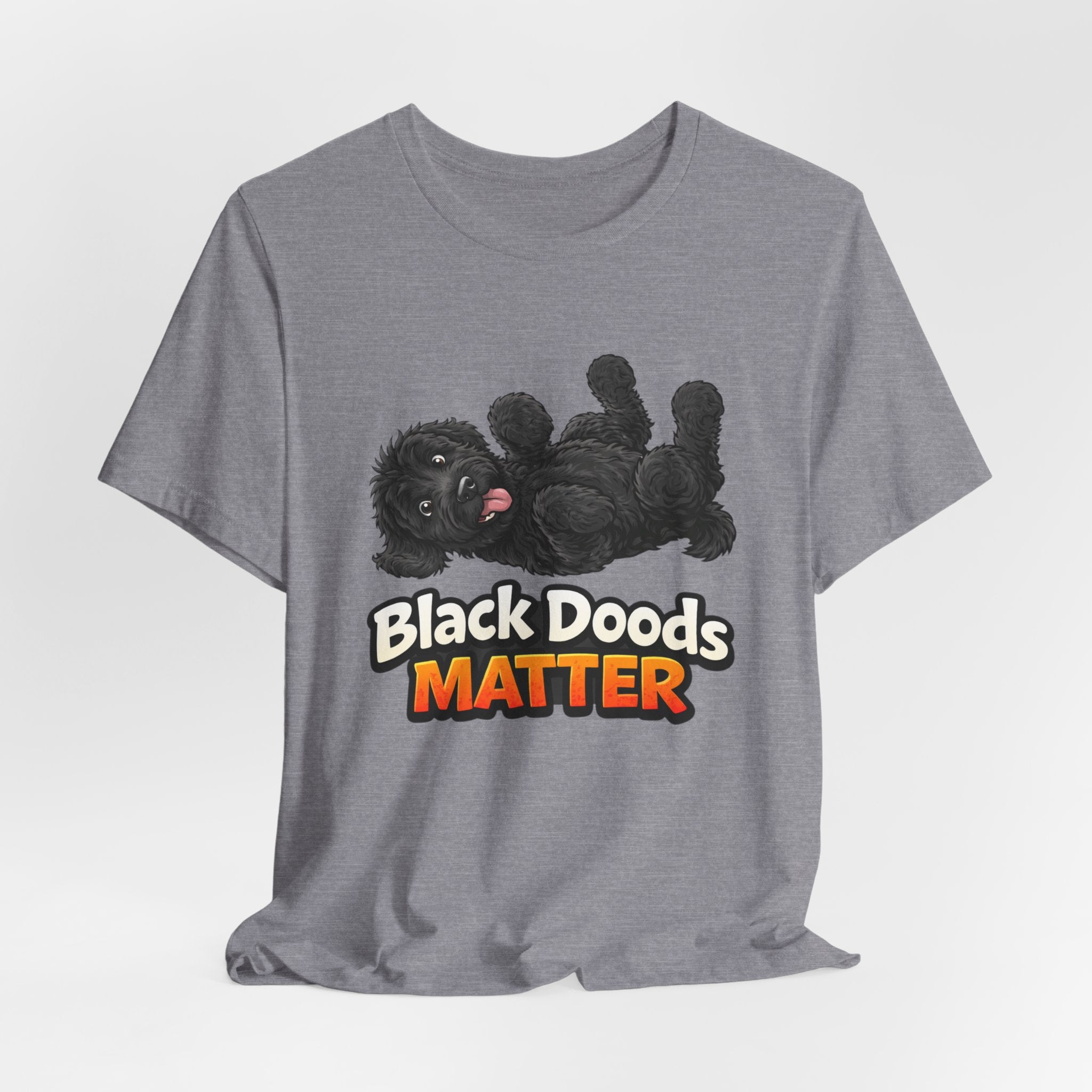Black Doods Matter T-Shirt — Cute Black Golden Doodle Dog Graphic Tee
