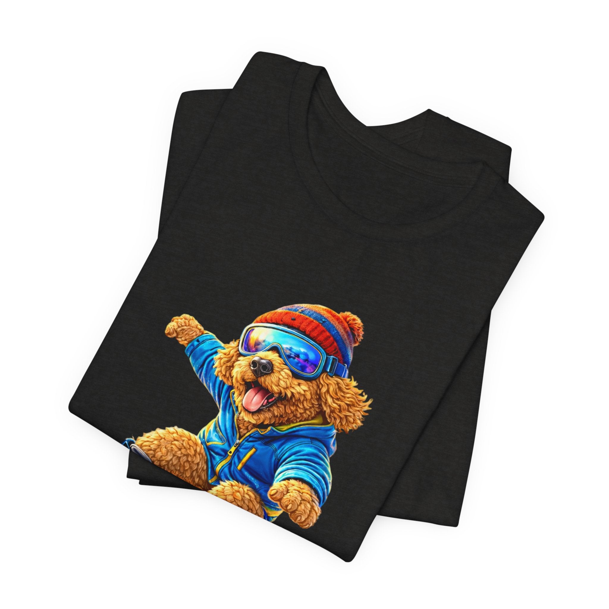 Cool Dood Snowboarding Golden Doodle T‑Shirt