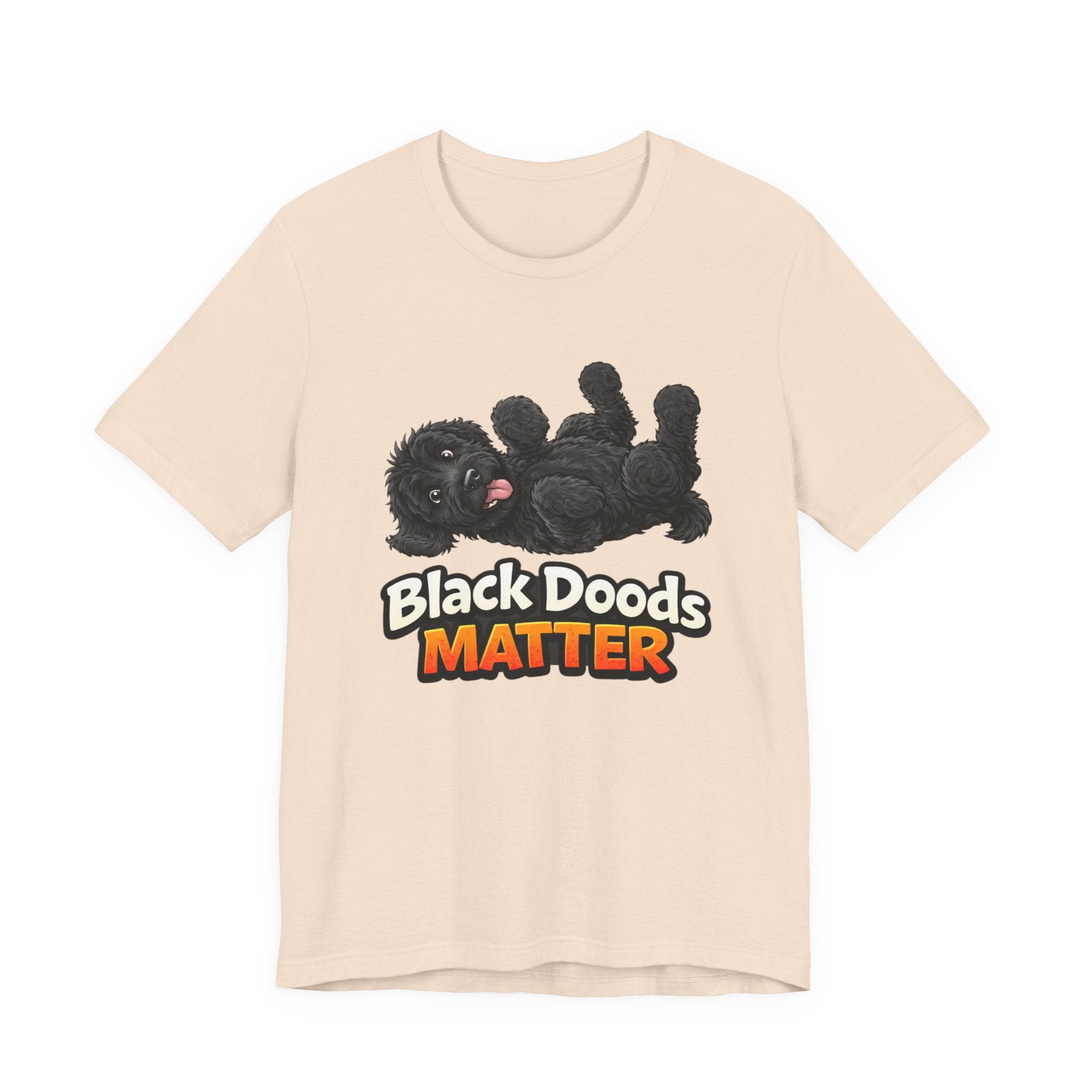 Black Doods Matter T-Shirt — Cute Black Golden Doodle Dog Graphic Tee