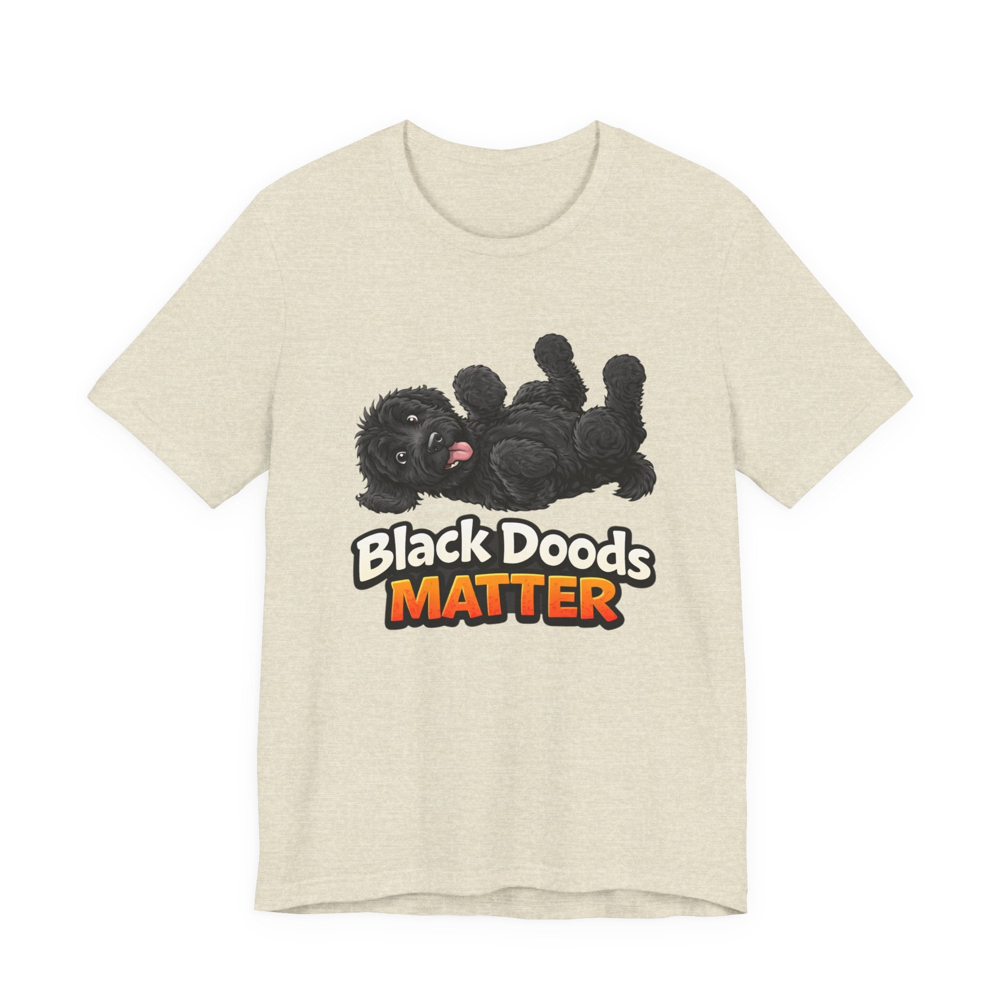 Black Doods Matter T-Shirt — Cute Black Golden Doodle Dog Graphic Tee