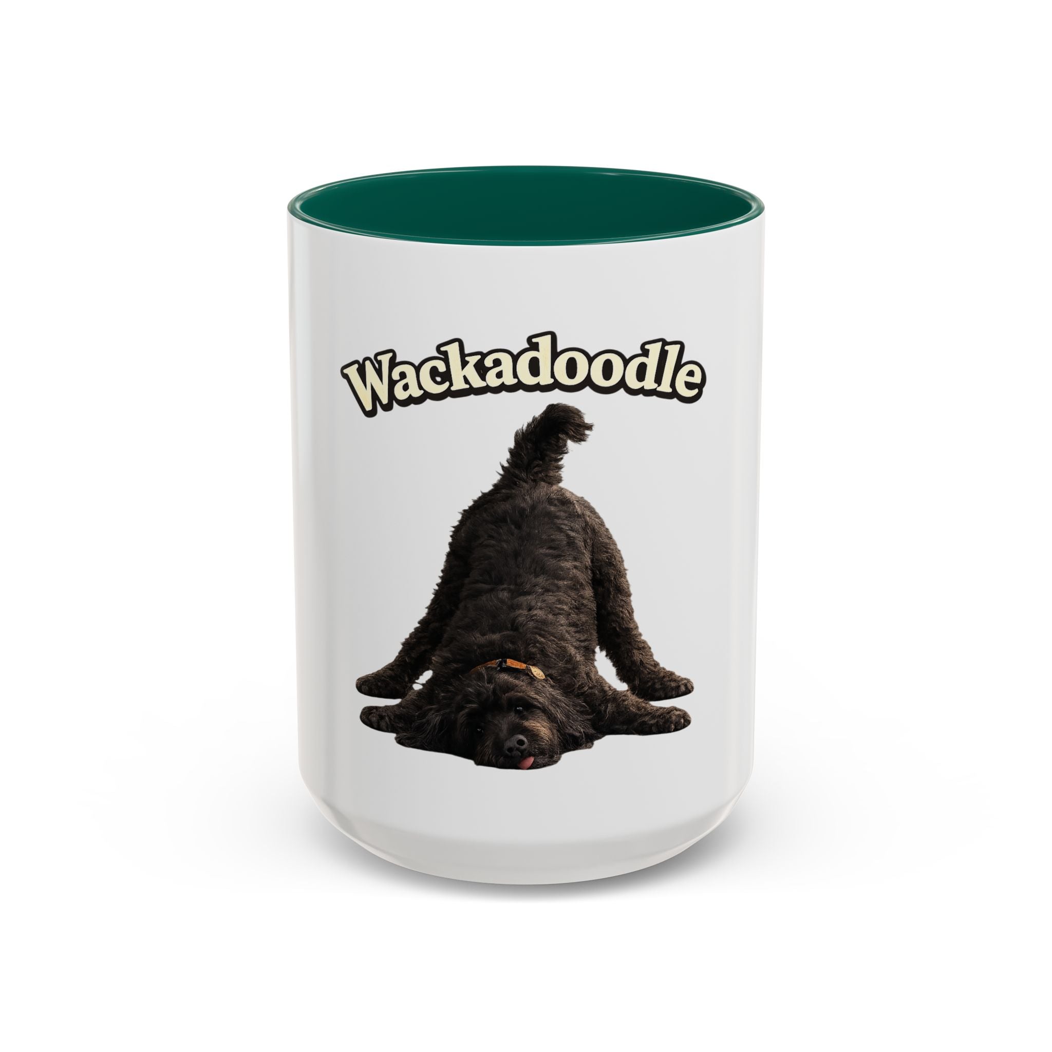 Wackadoodle Black Golden Doodle Mug (15 oz)- Funny Dog Lover Coffee Cup