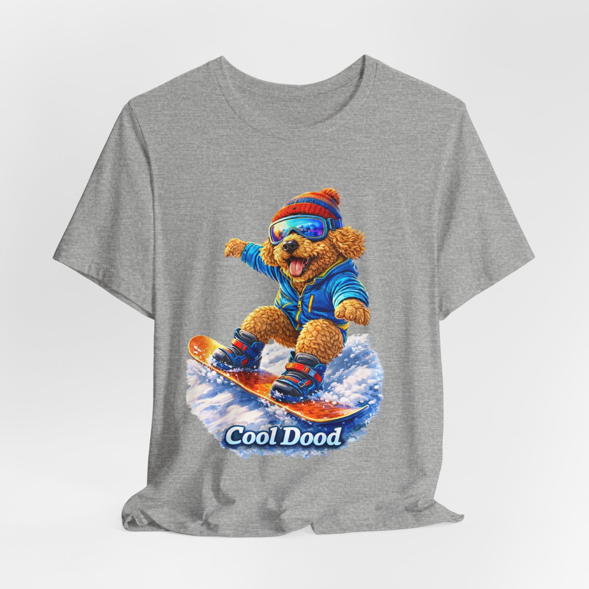 Cool Dood Snowboarding Golden Doodle T‑Shirt